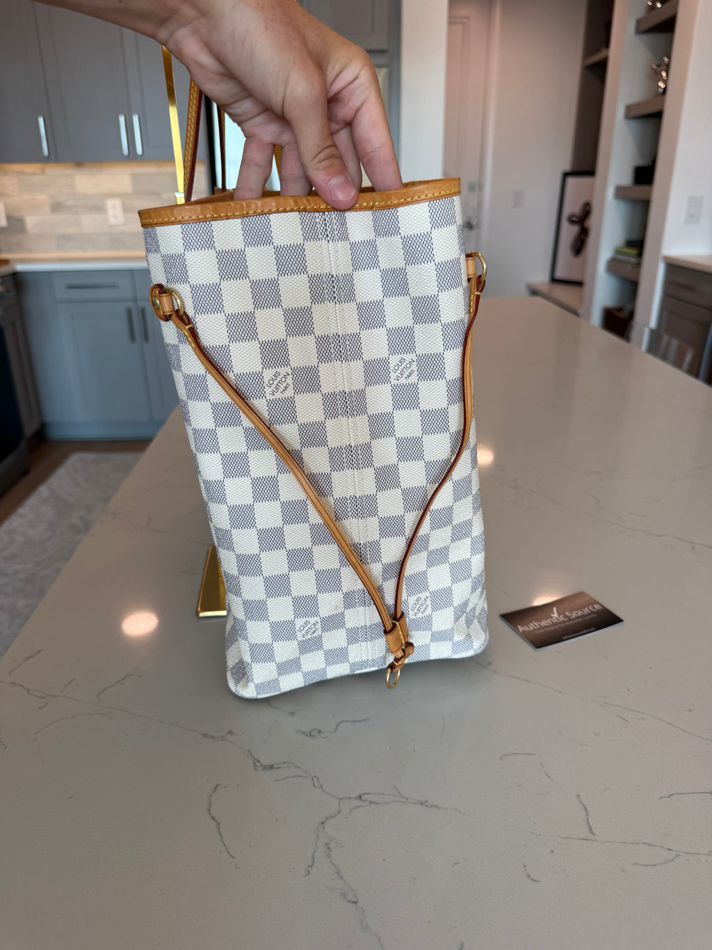 Louis Vuitton Neverfull GM Azur with Pouch