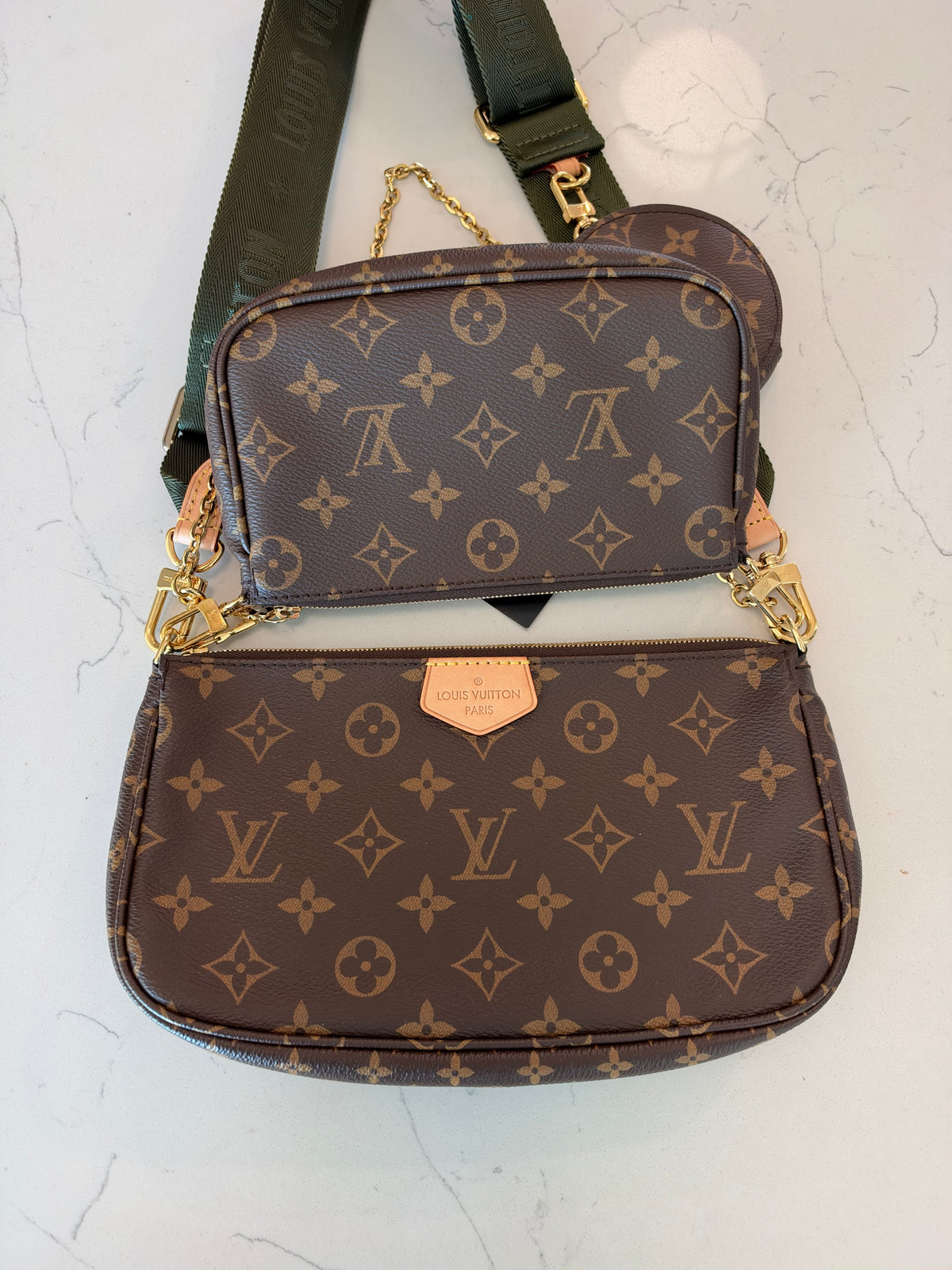 Louis Vuitton Multi Pochette Accessories Khaki