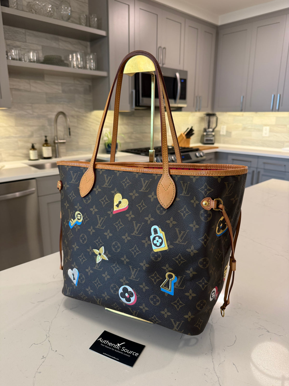 Louis Vuitton Neverfull MM Love Lock Limited Edition