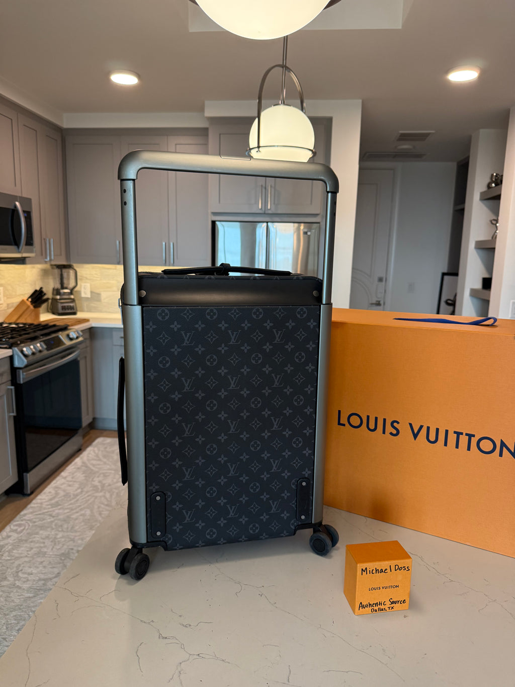 Louis Vuitton Horizon 55 Monogram Eclipse