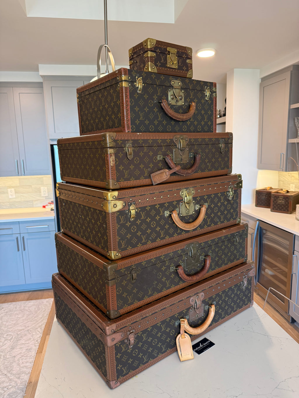 Louis Vuitton Trunk Stack of 6