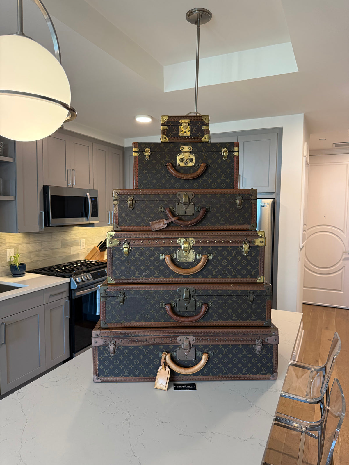 Louis Vuitton Trunk Stack of 6