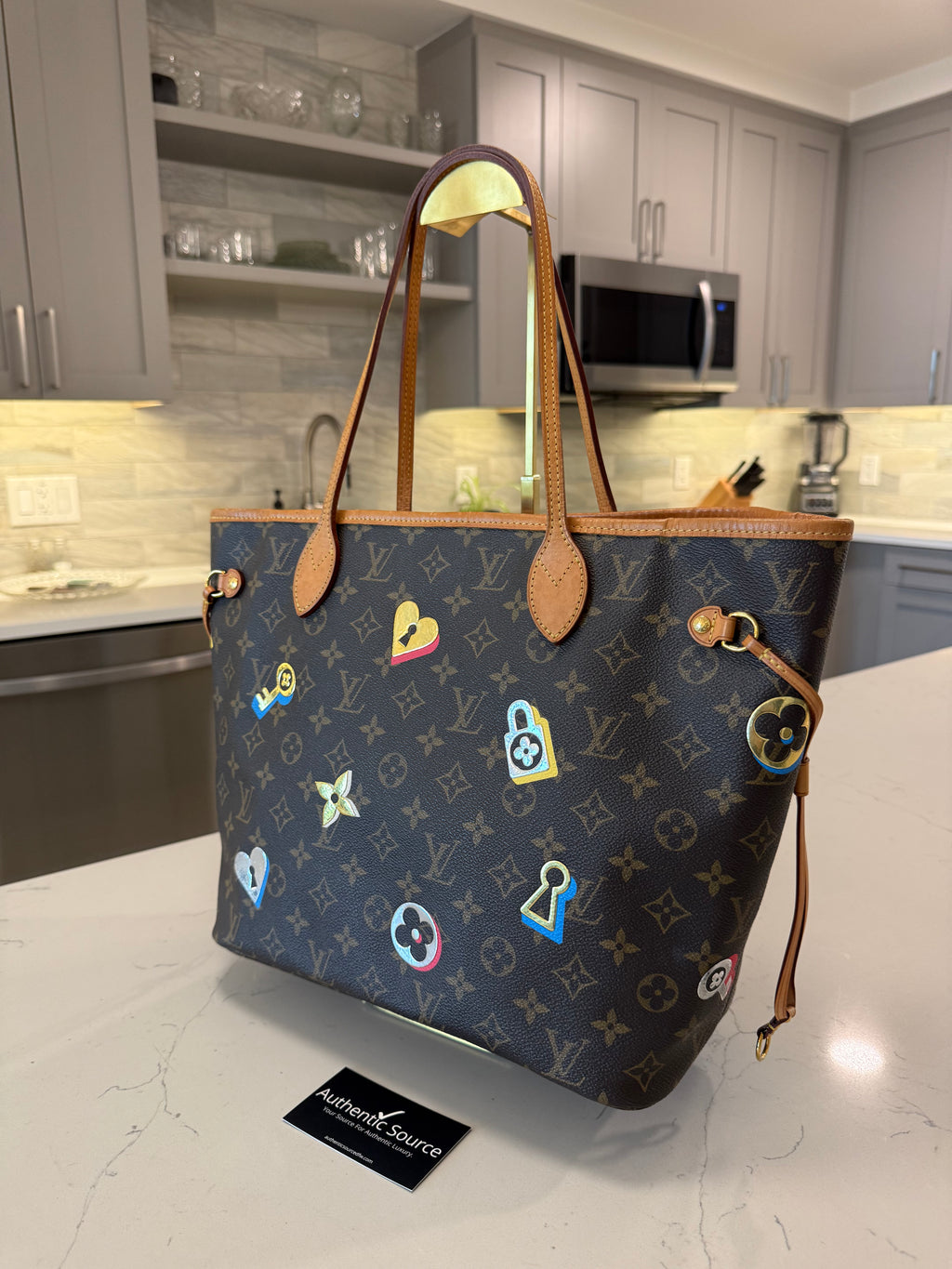 Louis Vuitton Neverfull MM Love Lock Limited Edition