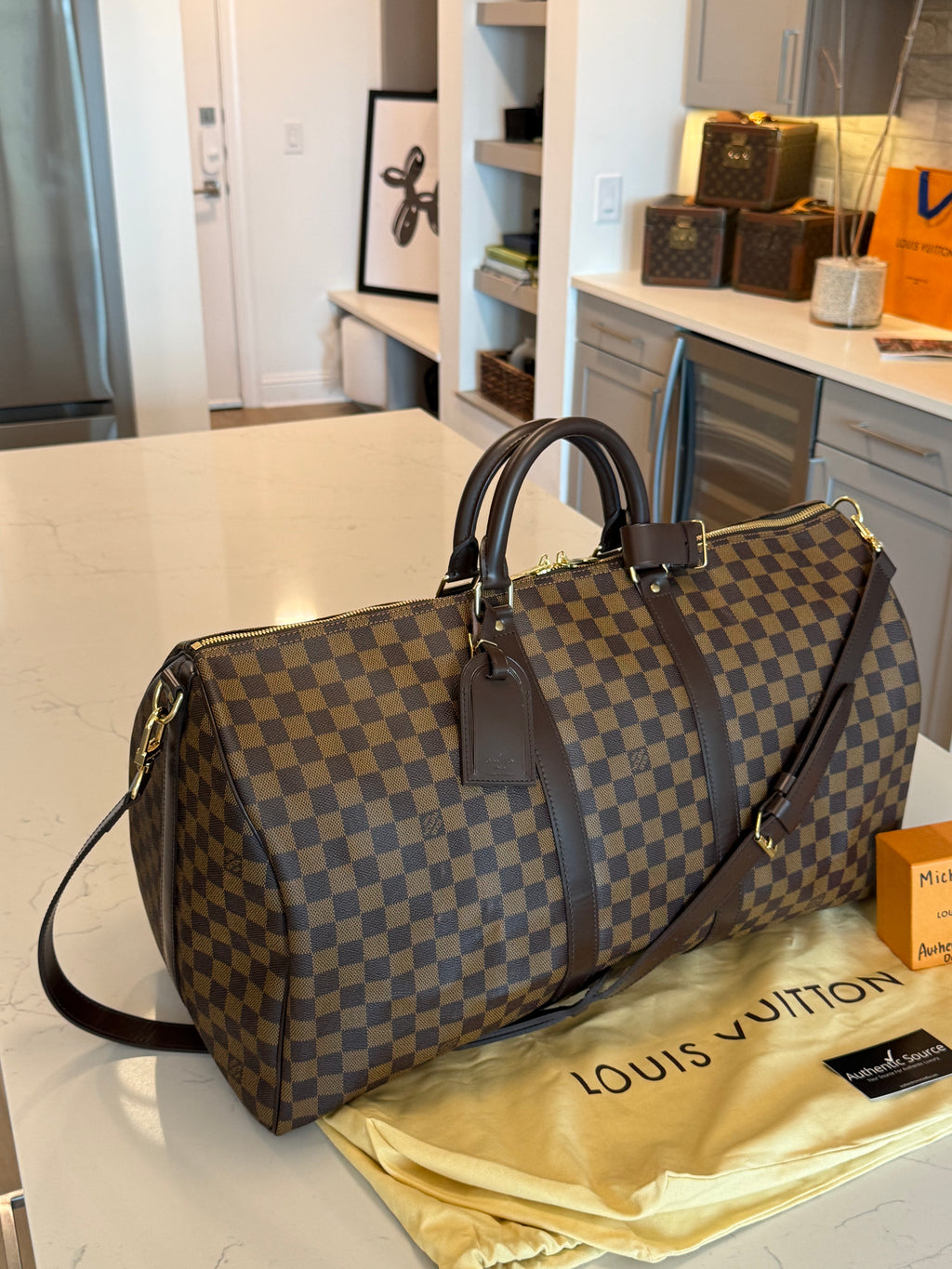 Louis Vuitton Keepall 55 Bandouliere DE