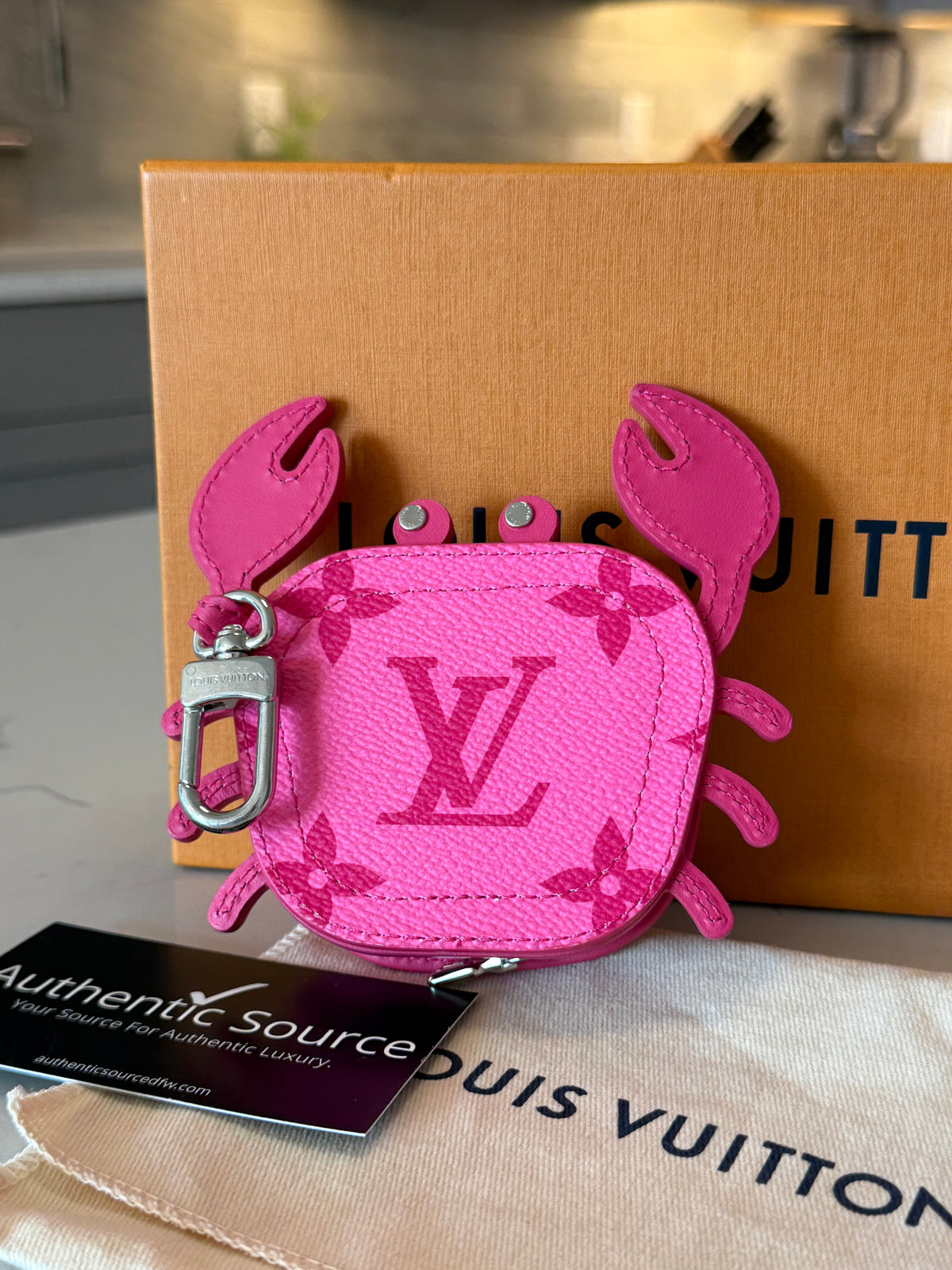 Louis Vuitton Crab Bag Charm Coin Pouch