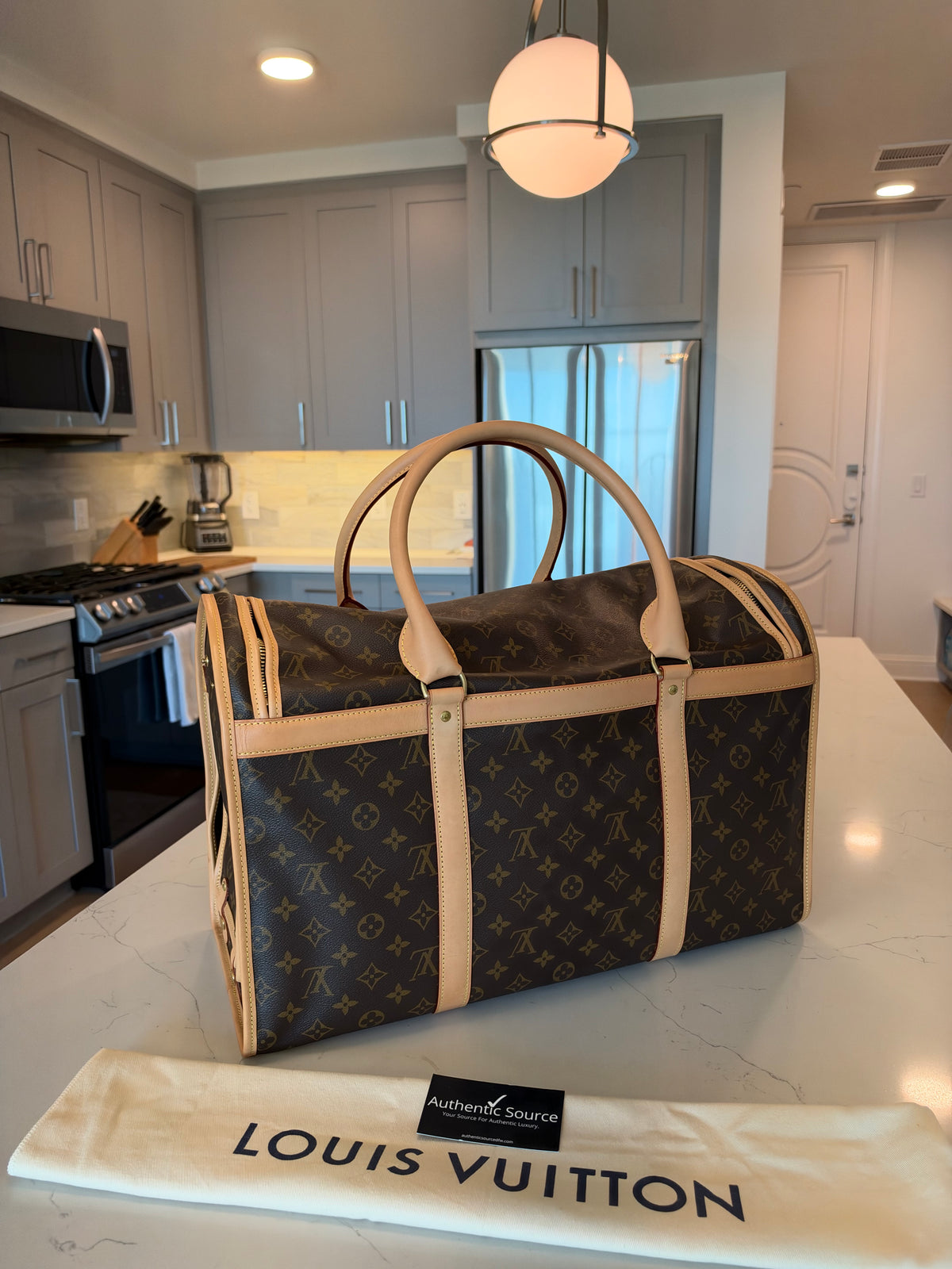Louis Vuitton Sac Chein Pet Carrier New Model