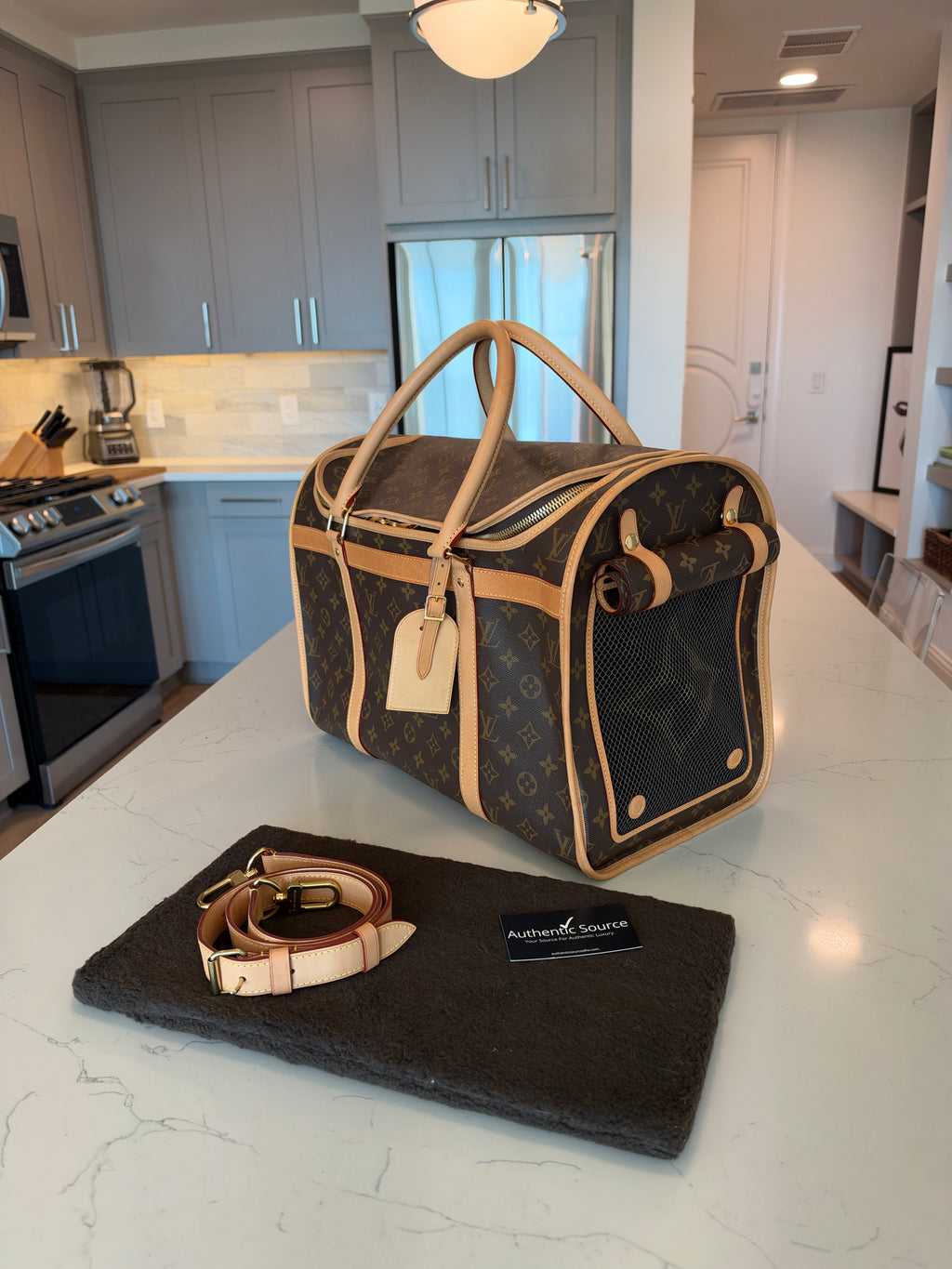 Louis Vuitton Sac Chein Pet Carrier New Model