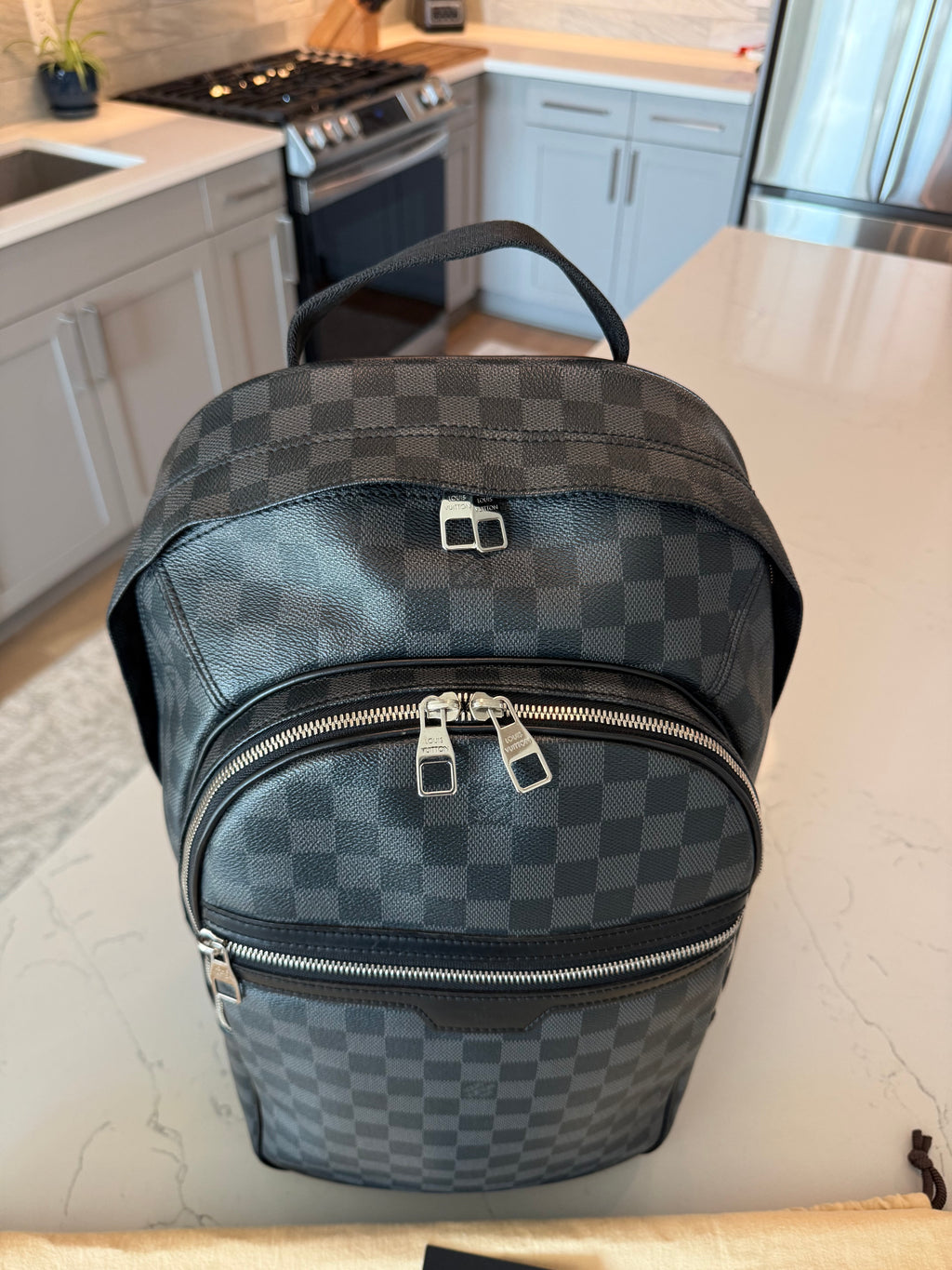 Louis Vuitton Michael Backpack Damier Graphite