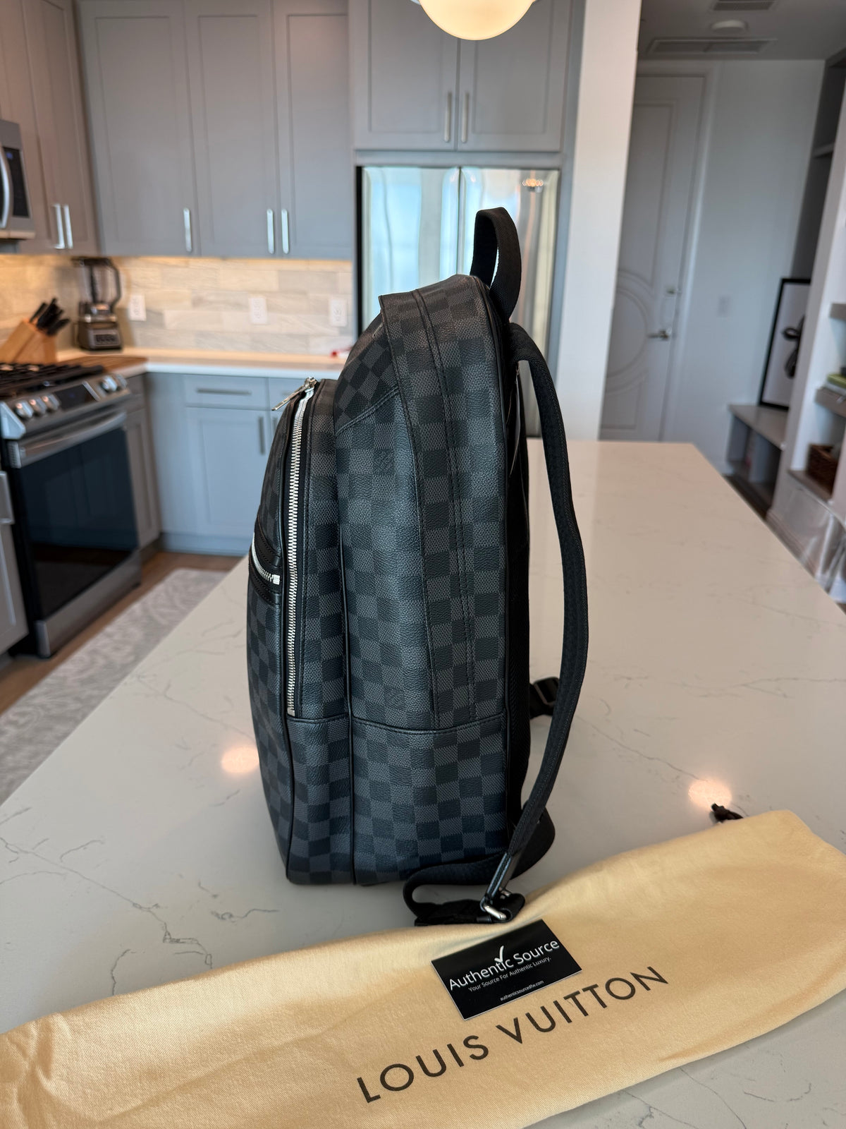 Louis Vuitton Michael Backpack Damier Graphite