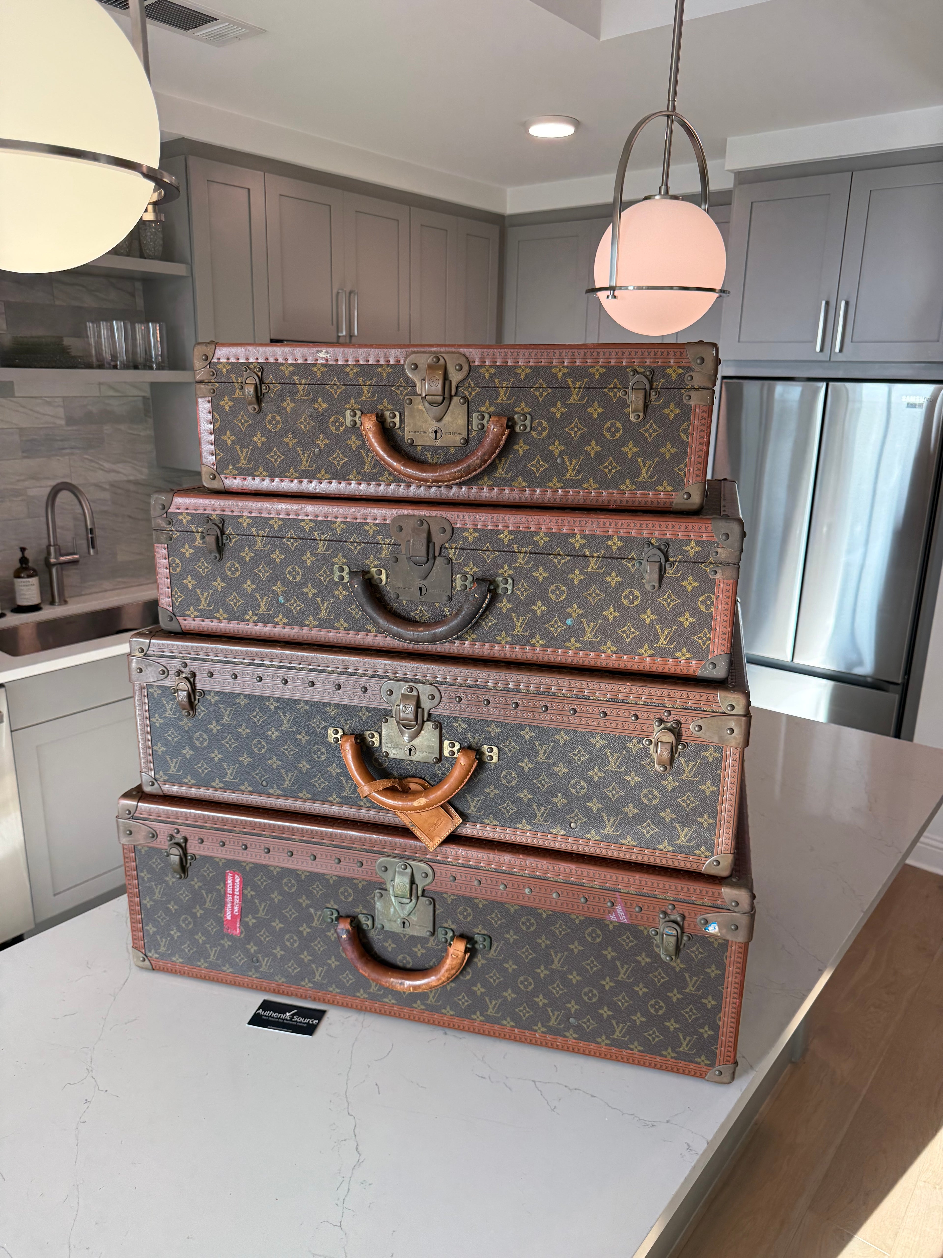 Louis Vuitton Stack of 4 Trunks