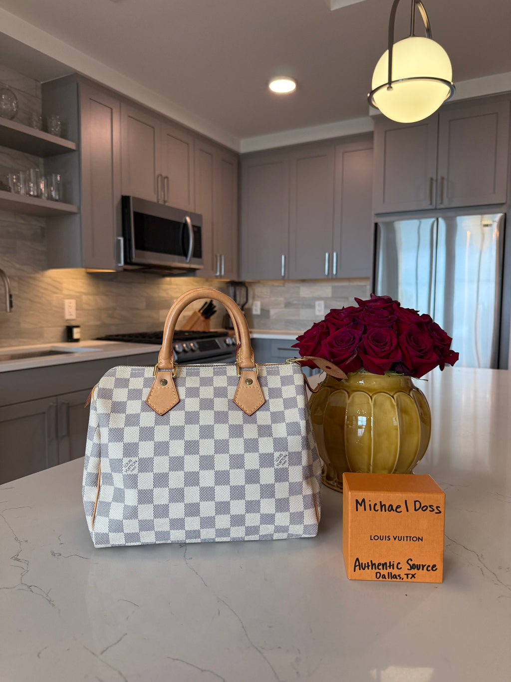 Louis Vuitton Speedy 25 Damier Azur