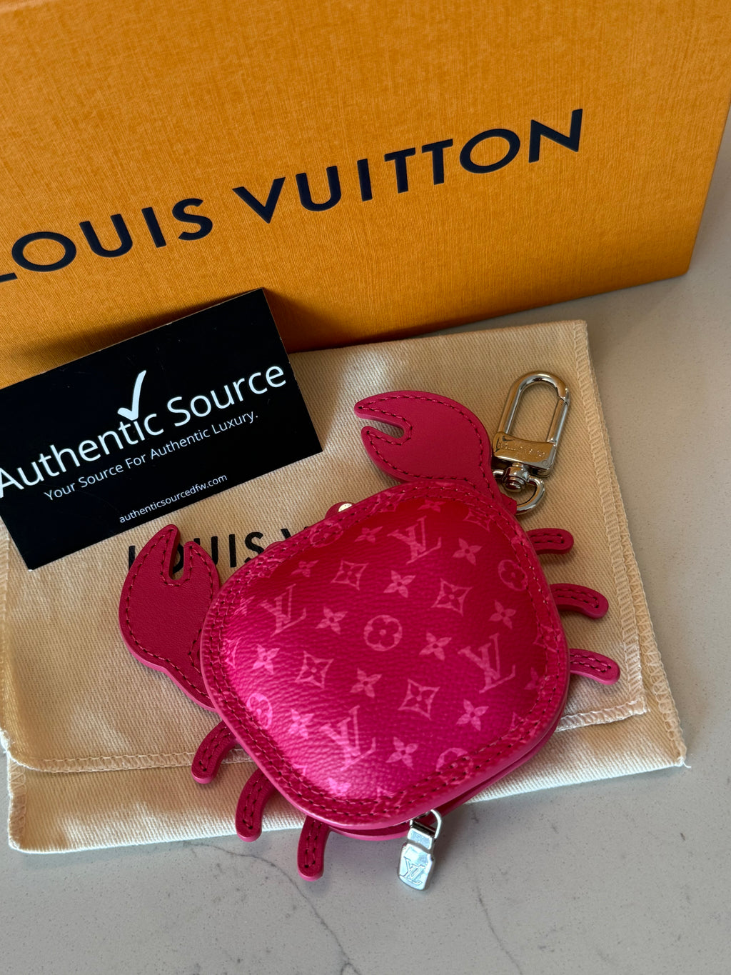 Louis Vuitton Crab Bag Charm Coin Pouch