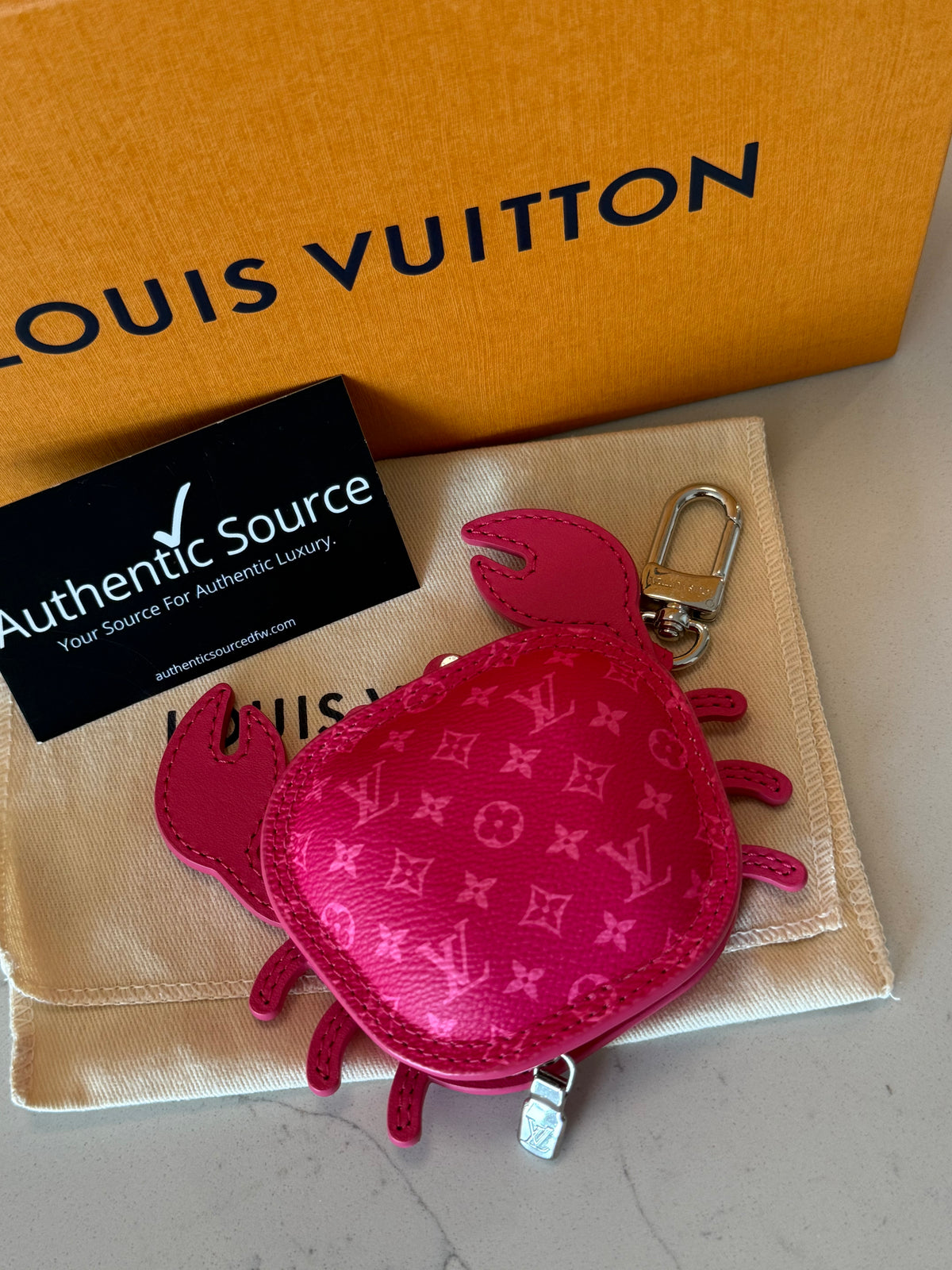 Louis Vuitton Crab Bag Charm Coin Pouch