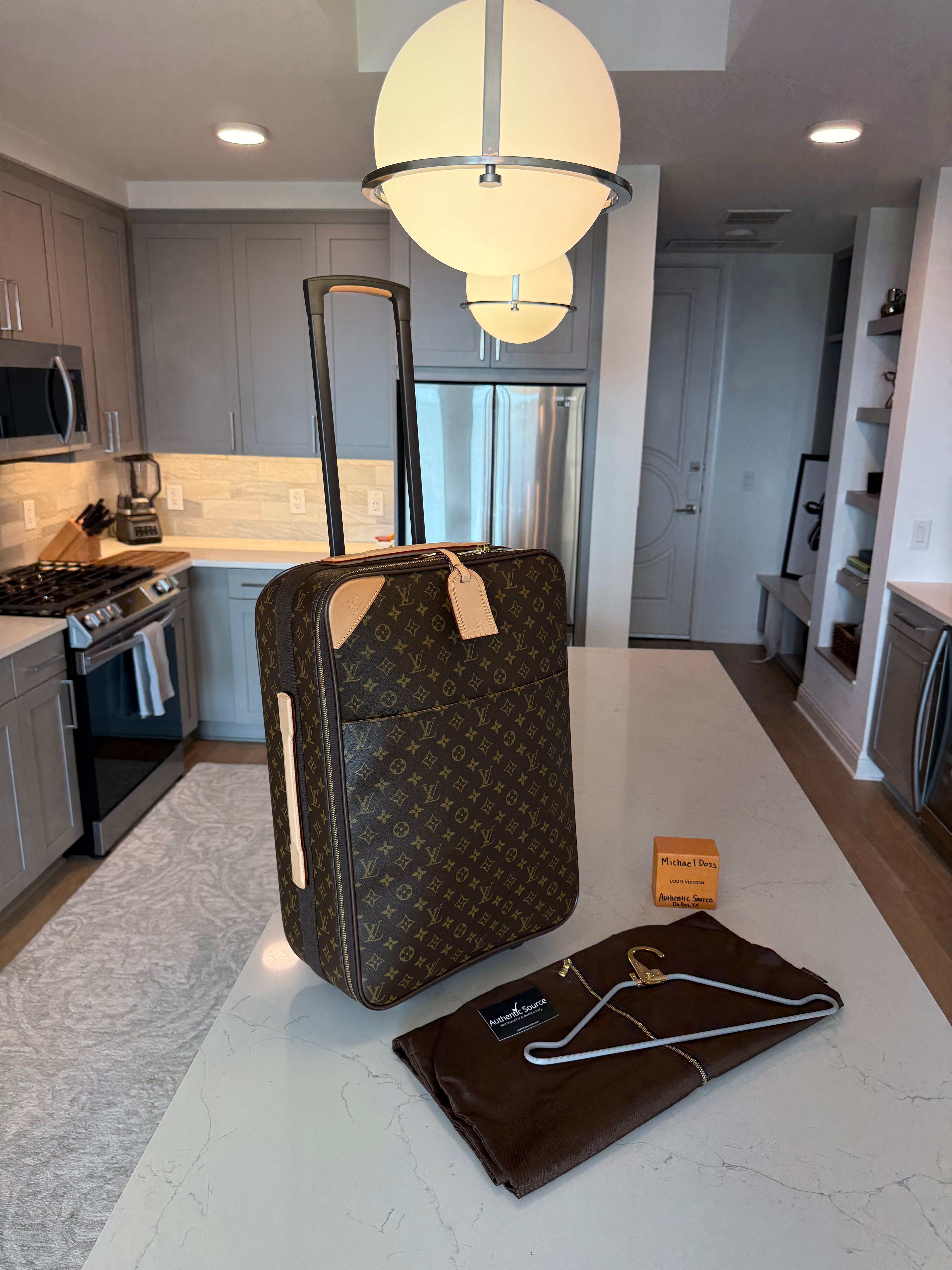 Louis Vuitton Pegase 55 with Garment Bag Set
