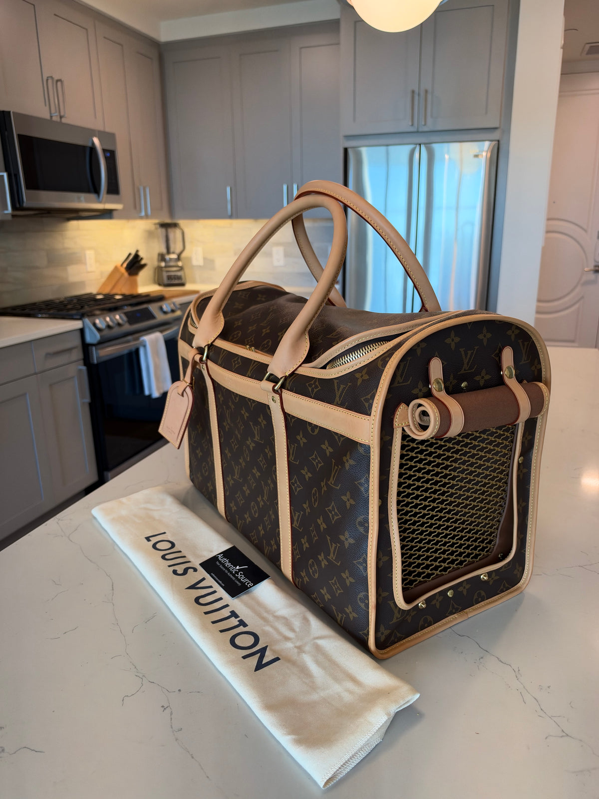 Louis Vuitton Sac Chein Pet Carrier New Model