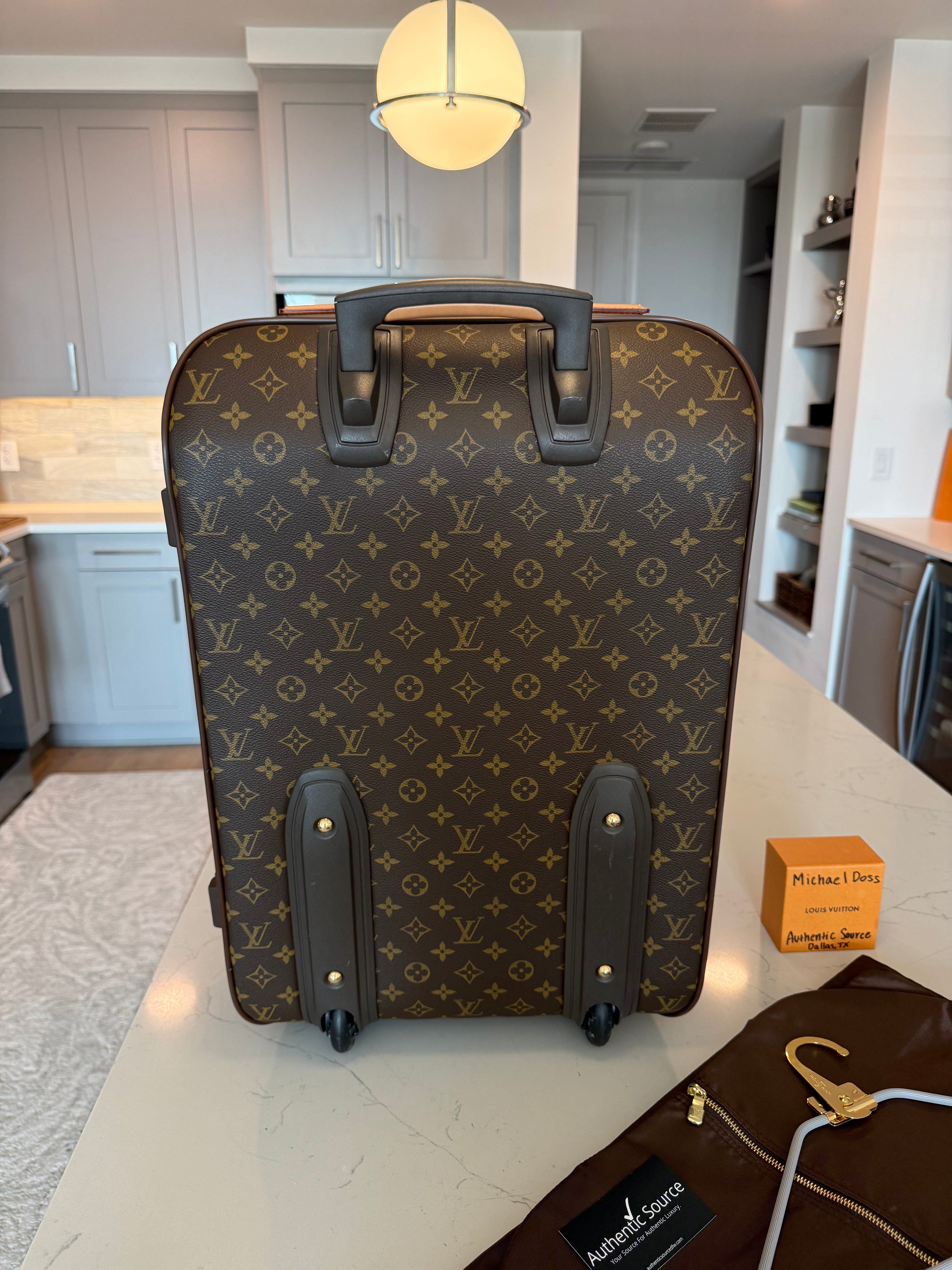 Louis Vuitton Pegase 55 with Garment Bag Set