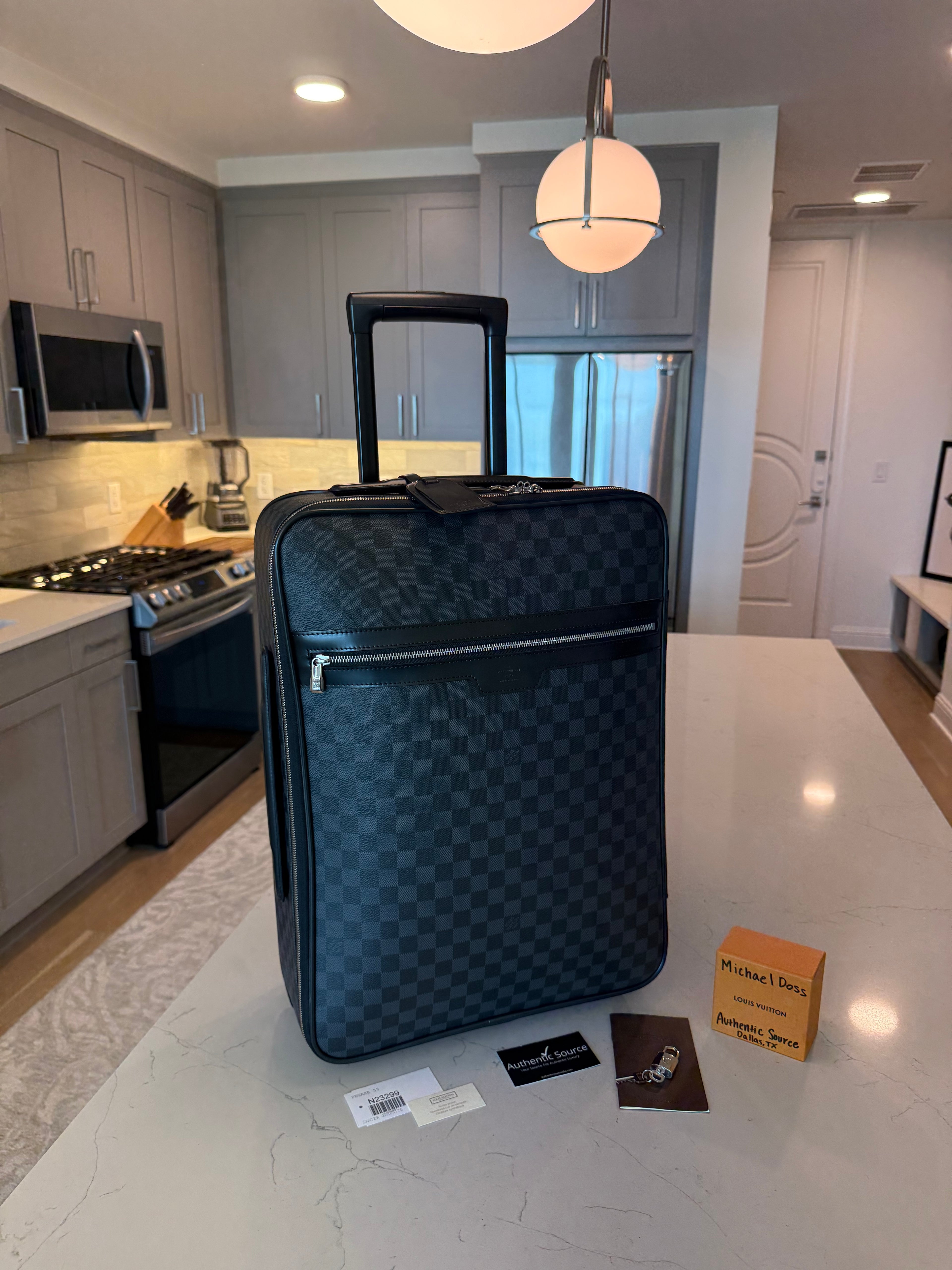 Louis Vuitton Pegase 55 Rolling Luggage DG