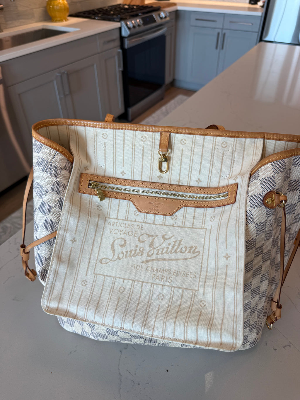 Louis Vuitton Neverfull MM Damier Azur