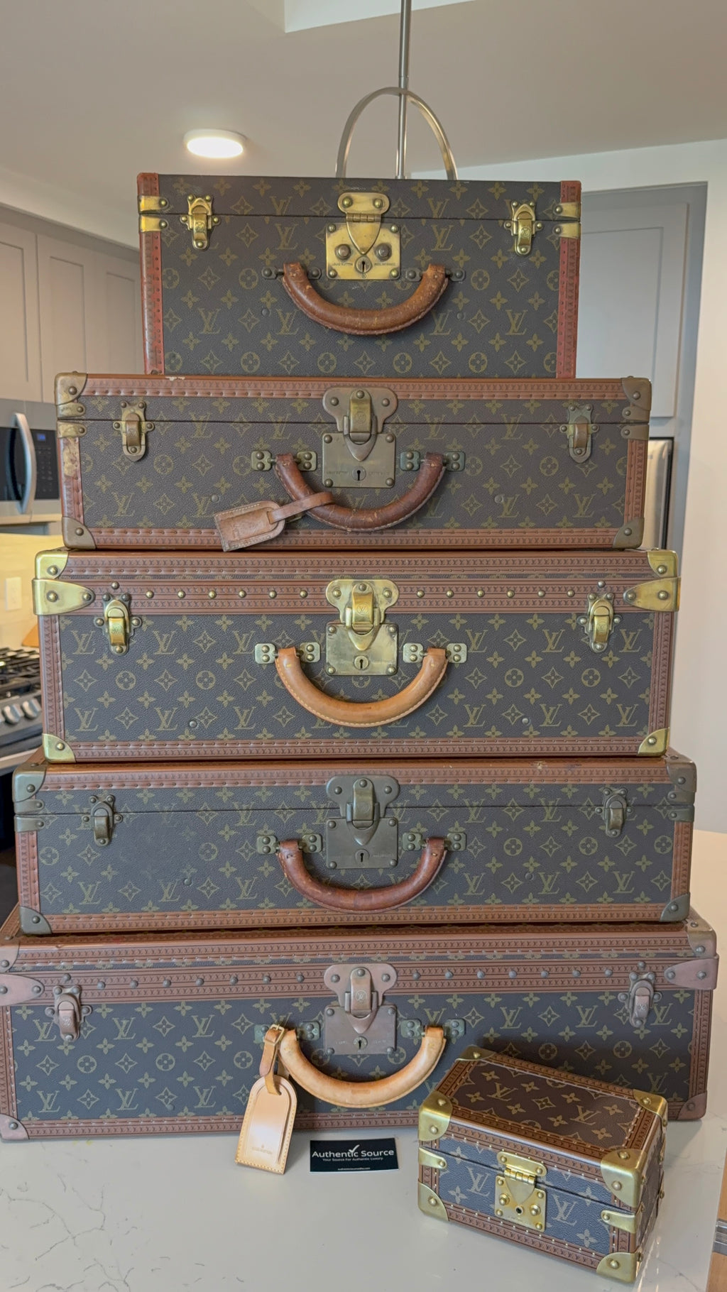 Louis Vuitton Trunk Stack of 6