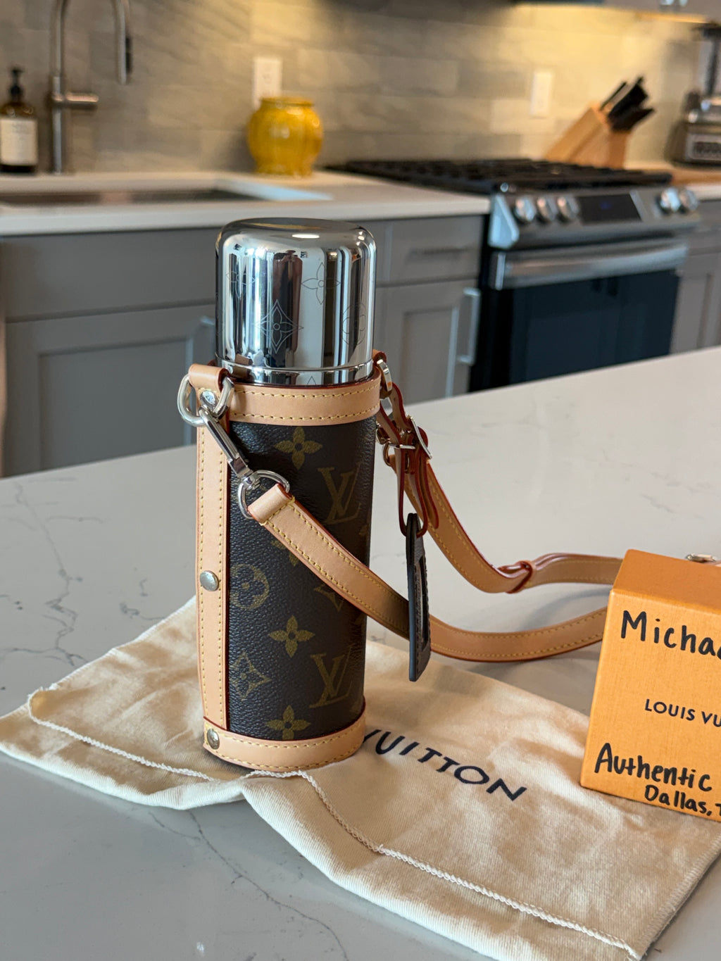 Louis Vuitton Monogram Bottle & Holder