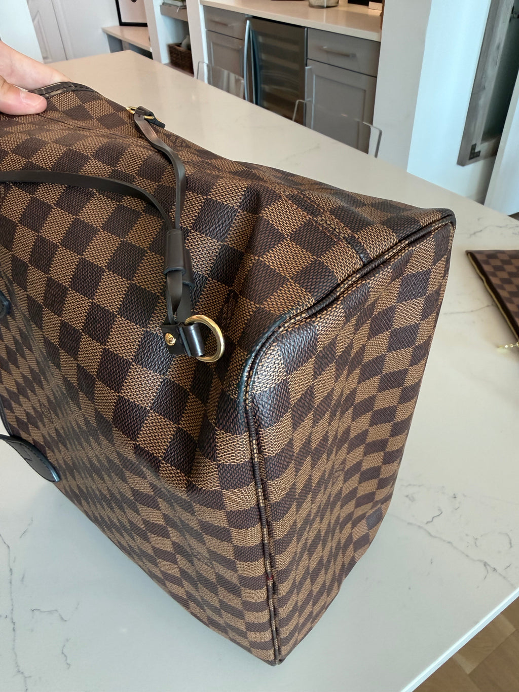 Louis Vuitton Neverfull MM Damier Ebene with Pouch