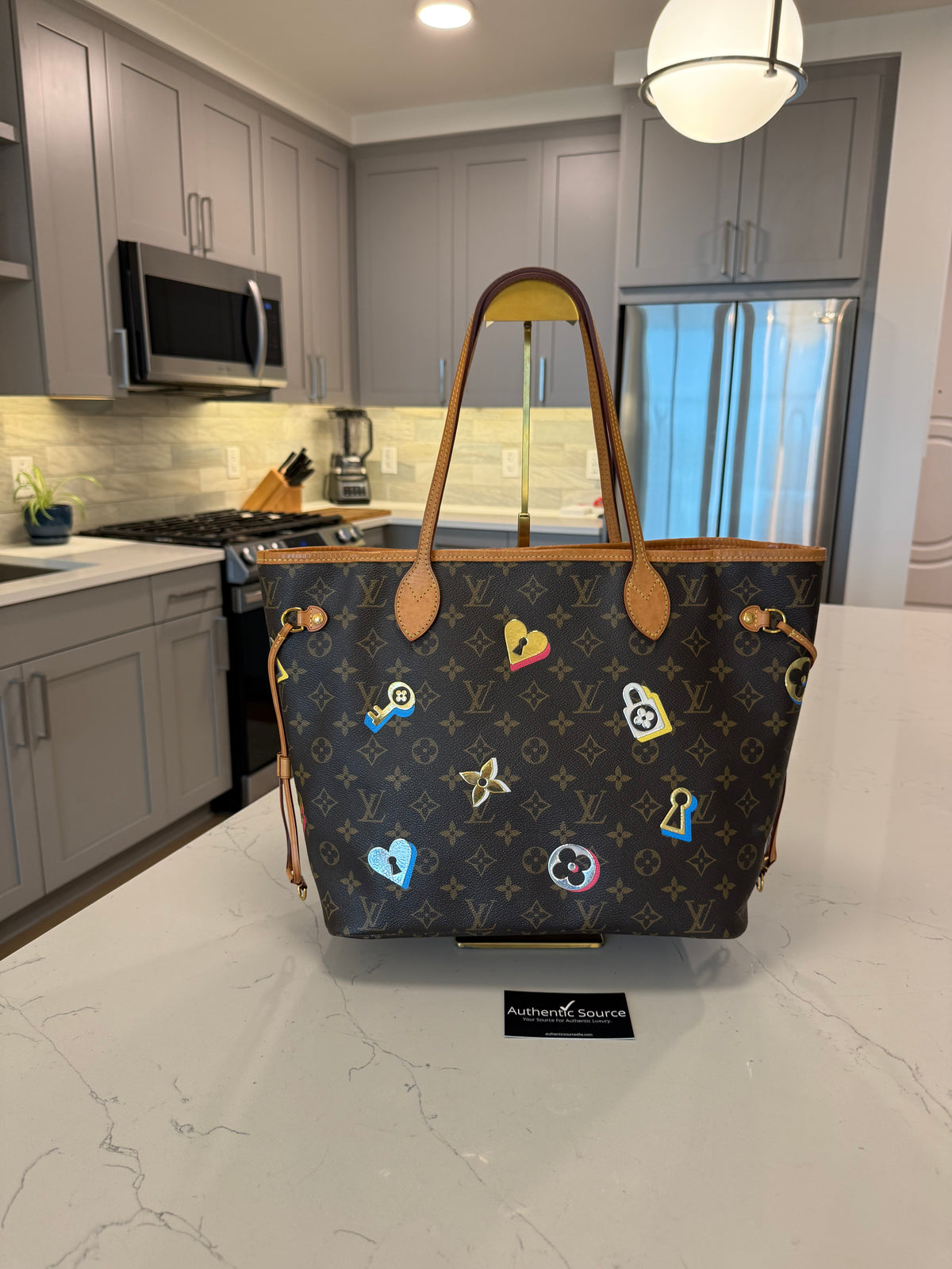 Louis Vuitton Neverfull MM Love Lock Limited Edition
