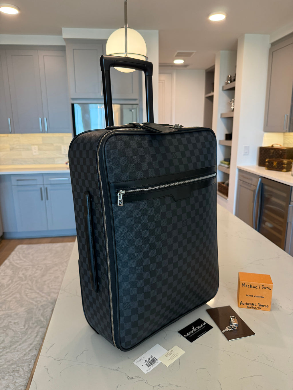 Louis Vuitton Pegase 55 Rolling Luggage DG