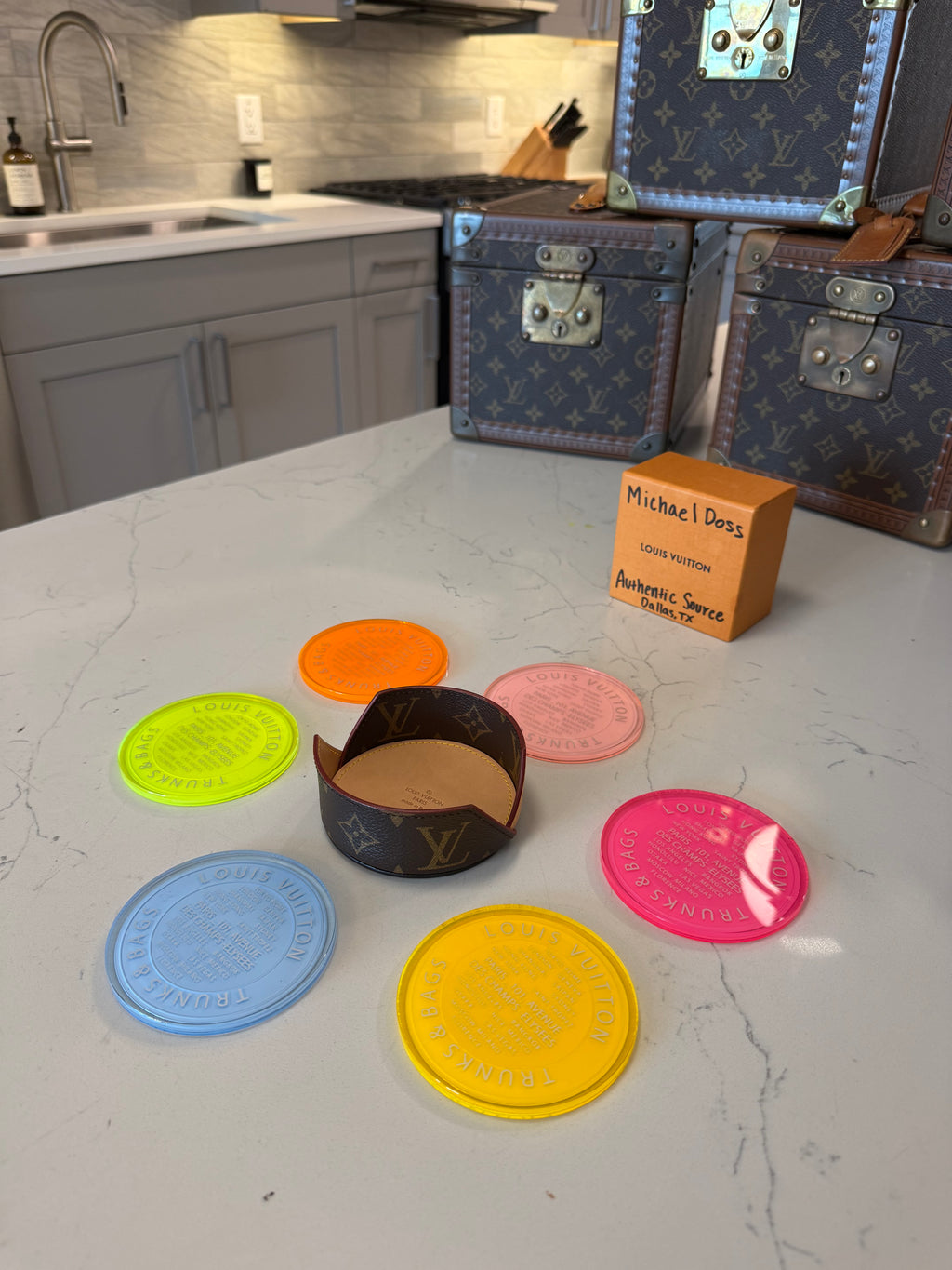 Louis Vuitton Monogram Coasters