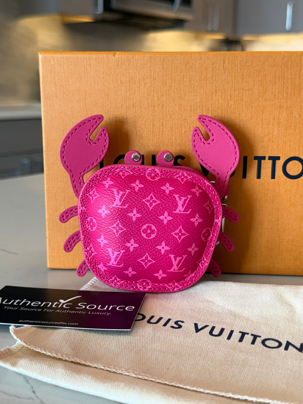 Louis Vuitton Crab Bag Charm Coin Pouch