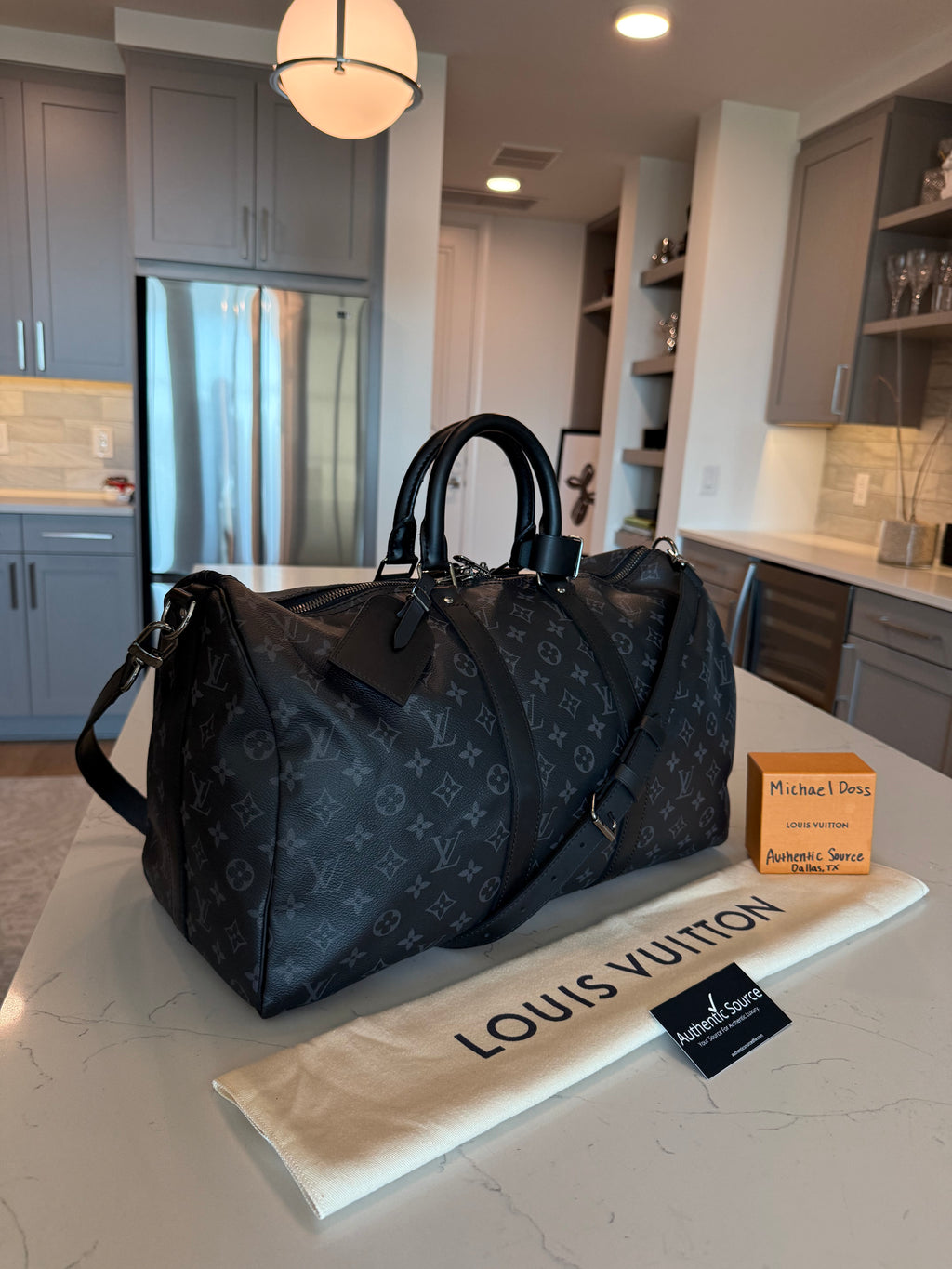 Louis Vuitton Keepall 45 Bandouliere Eclipse