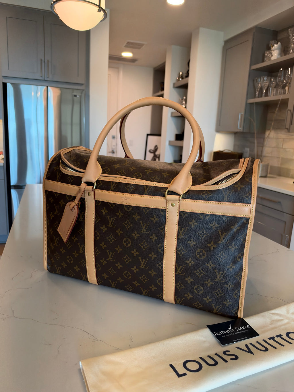 Louis Vuitton Sac Chein Pet Carrier New Model