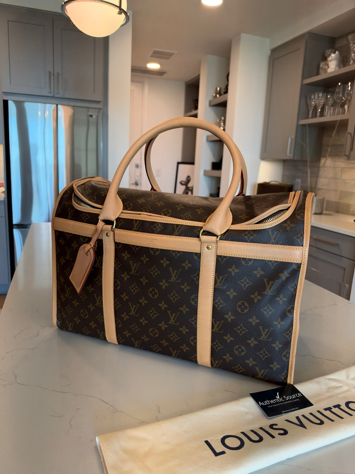 Louis Vuitton Sac Chein Pet Carrier New Model