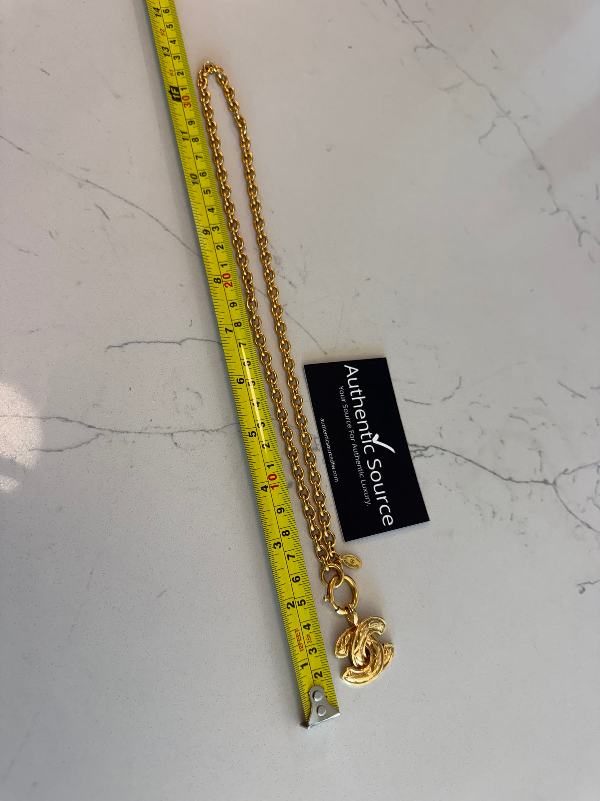 CHANEL Coco Mark Necklace Medium