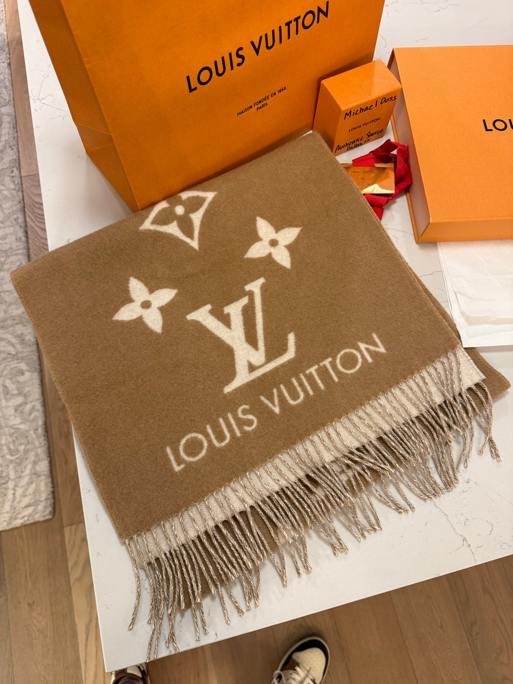 Louis Vuitton Cashmere Reykjavik Scarf