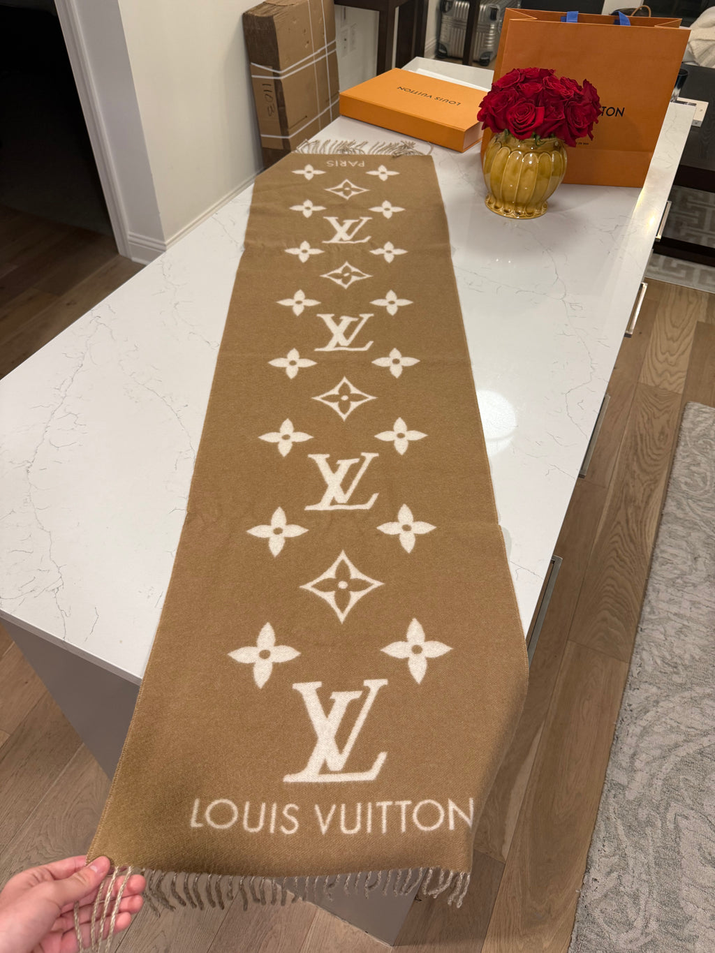 Louis Vuitton Cashmere Reykjavik Scarf