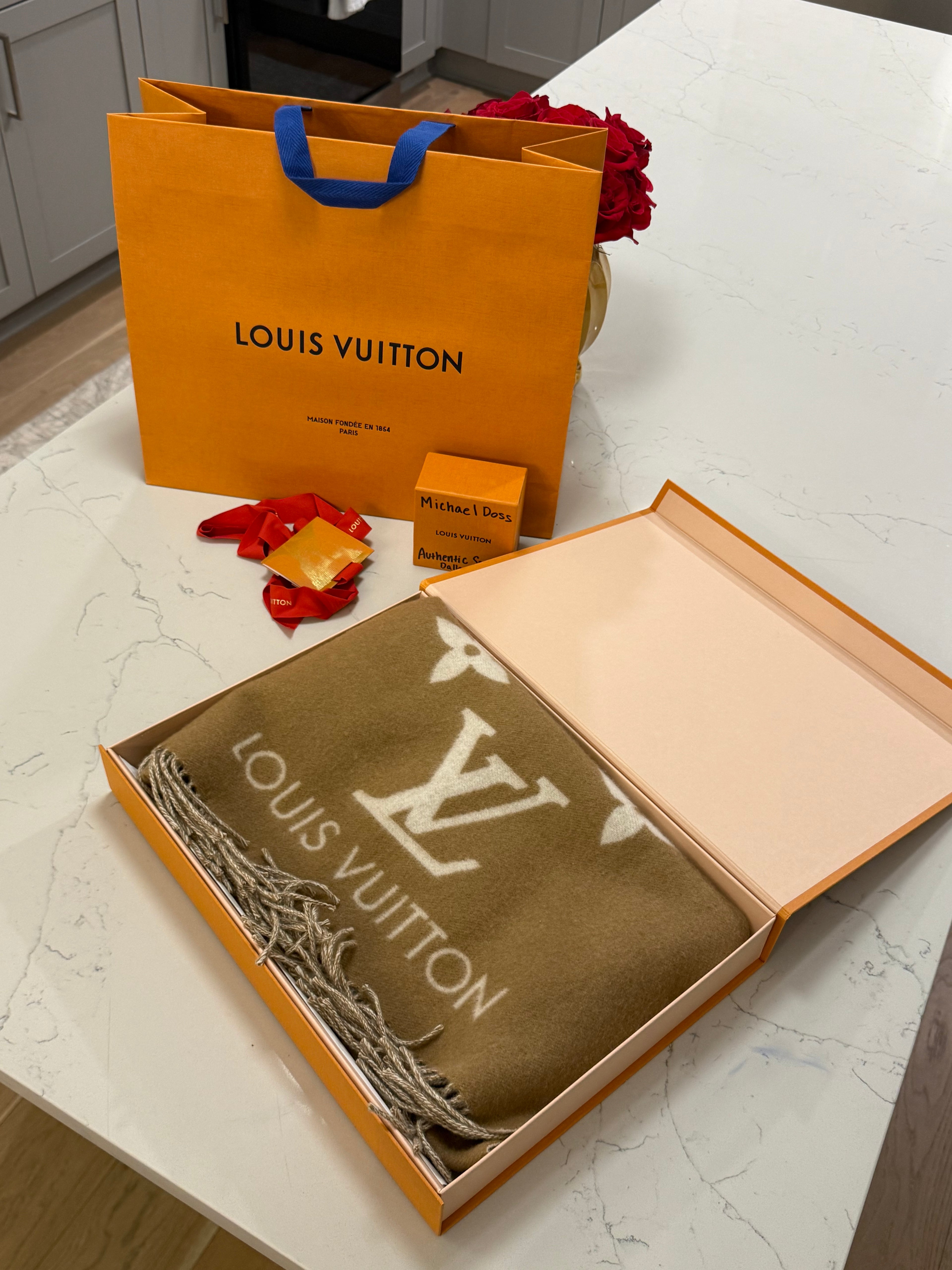 Louis Vuitton Cashmere Reykjavik Scarf