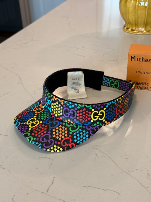 Gucci GG Supreme Psychedelic Stars Visor