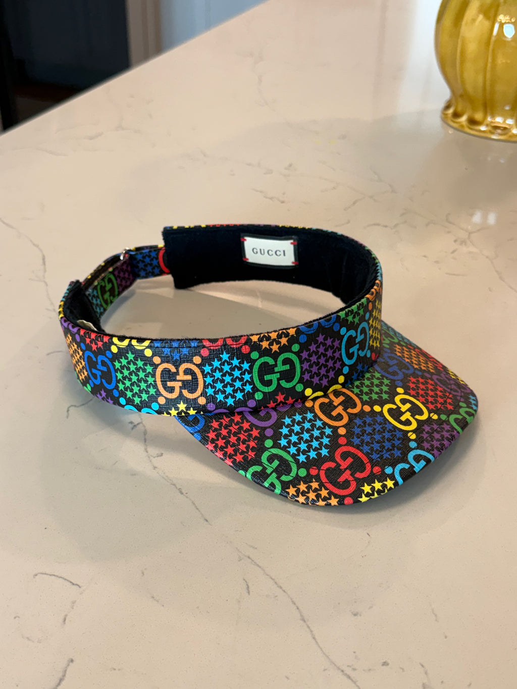 Gucci GG Supreme Psychedelic Stars Visor
