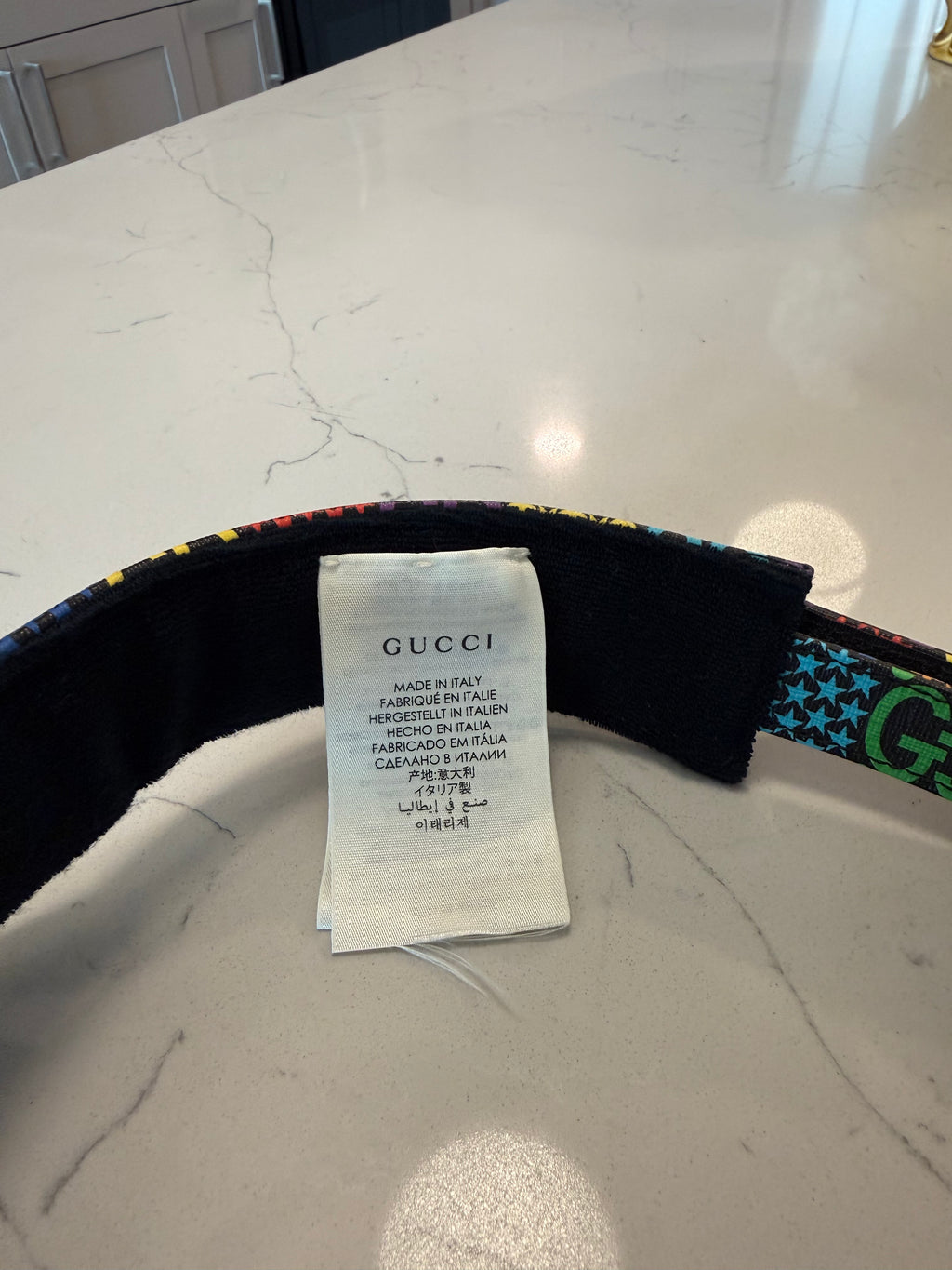 Gucci GG Supreme Psychedelic Stars Visor