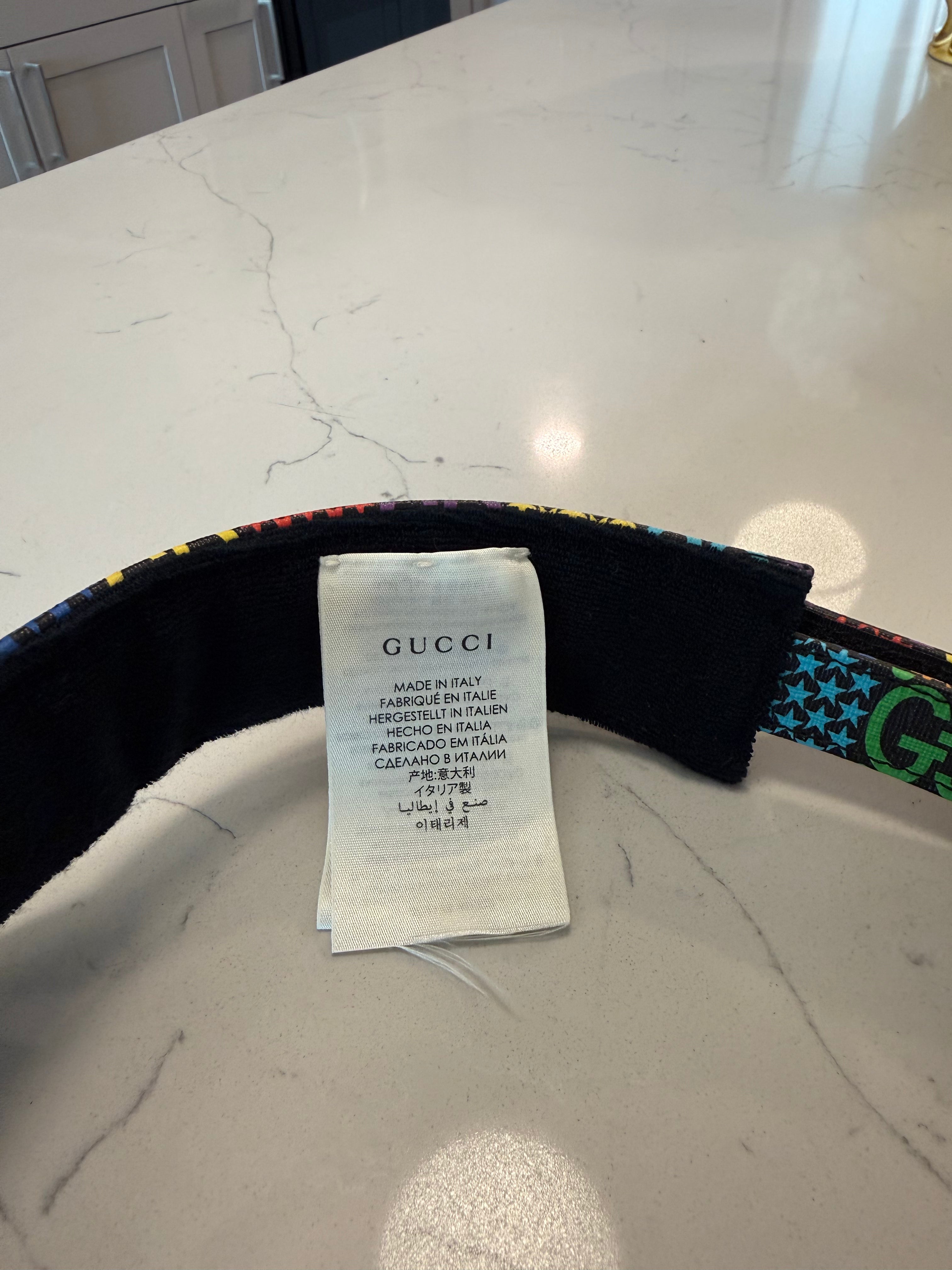 Gucci GG Supreme Psychedelic Stars Visor