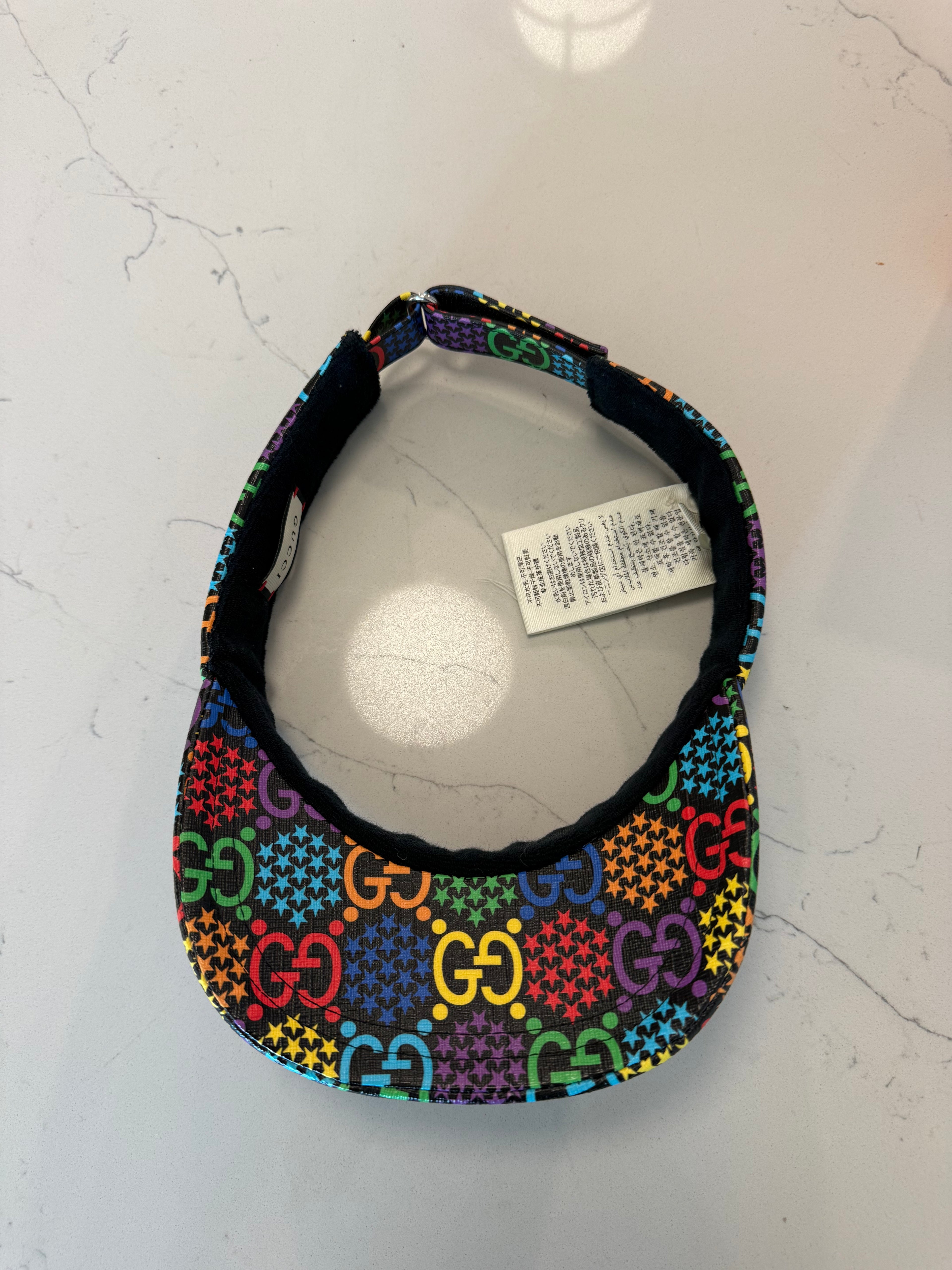 Gucci GG Supreme Psychedelic Stars Visor