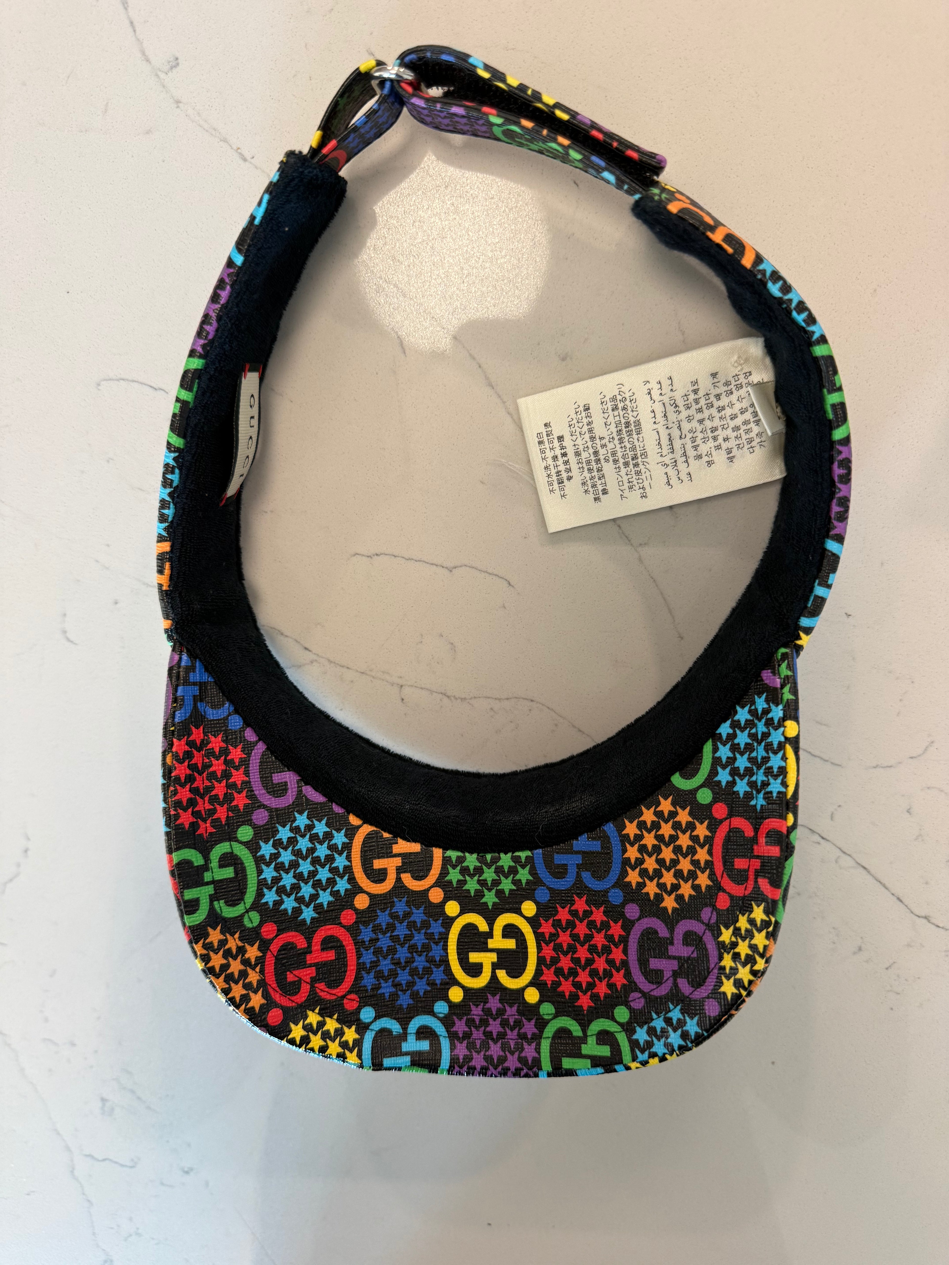 Gucci GG Supreme Psychedelic Stars Visor