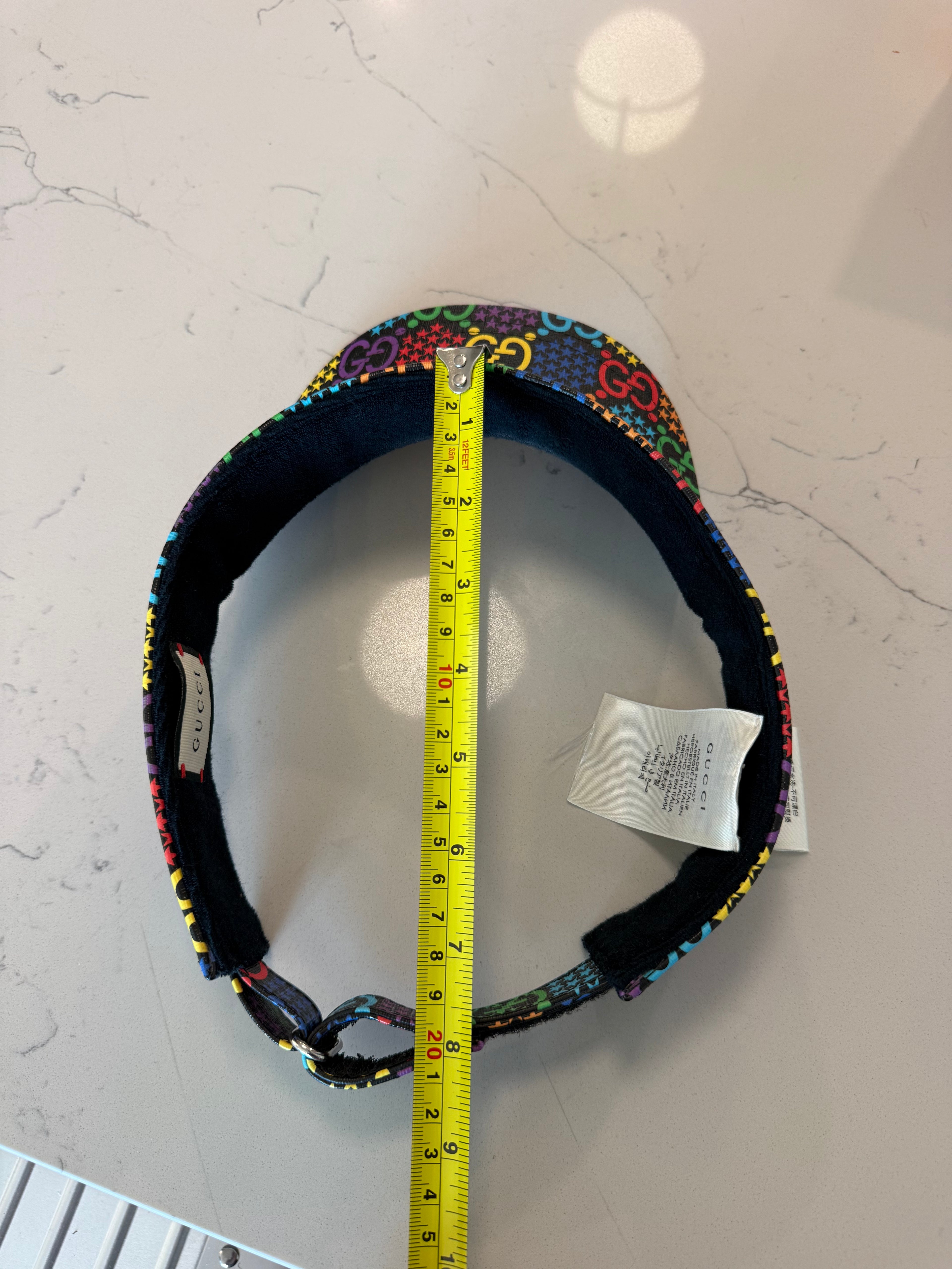 Gucci GG Supreme Psychedelic Stars Visor