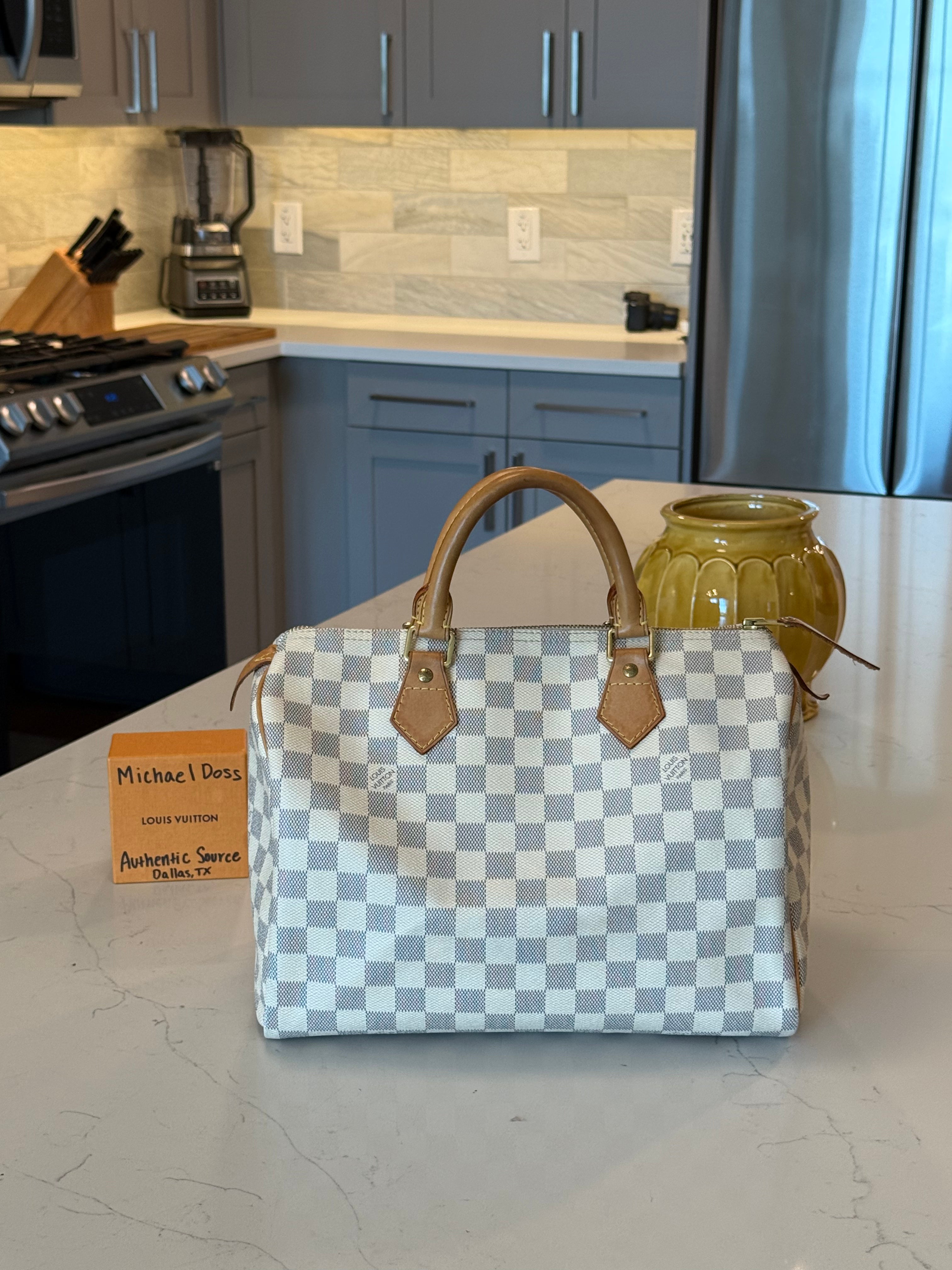 Louis Vuitton Speedy 30 Damier Azur
