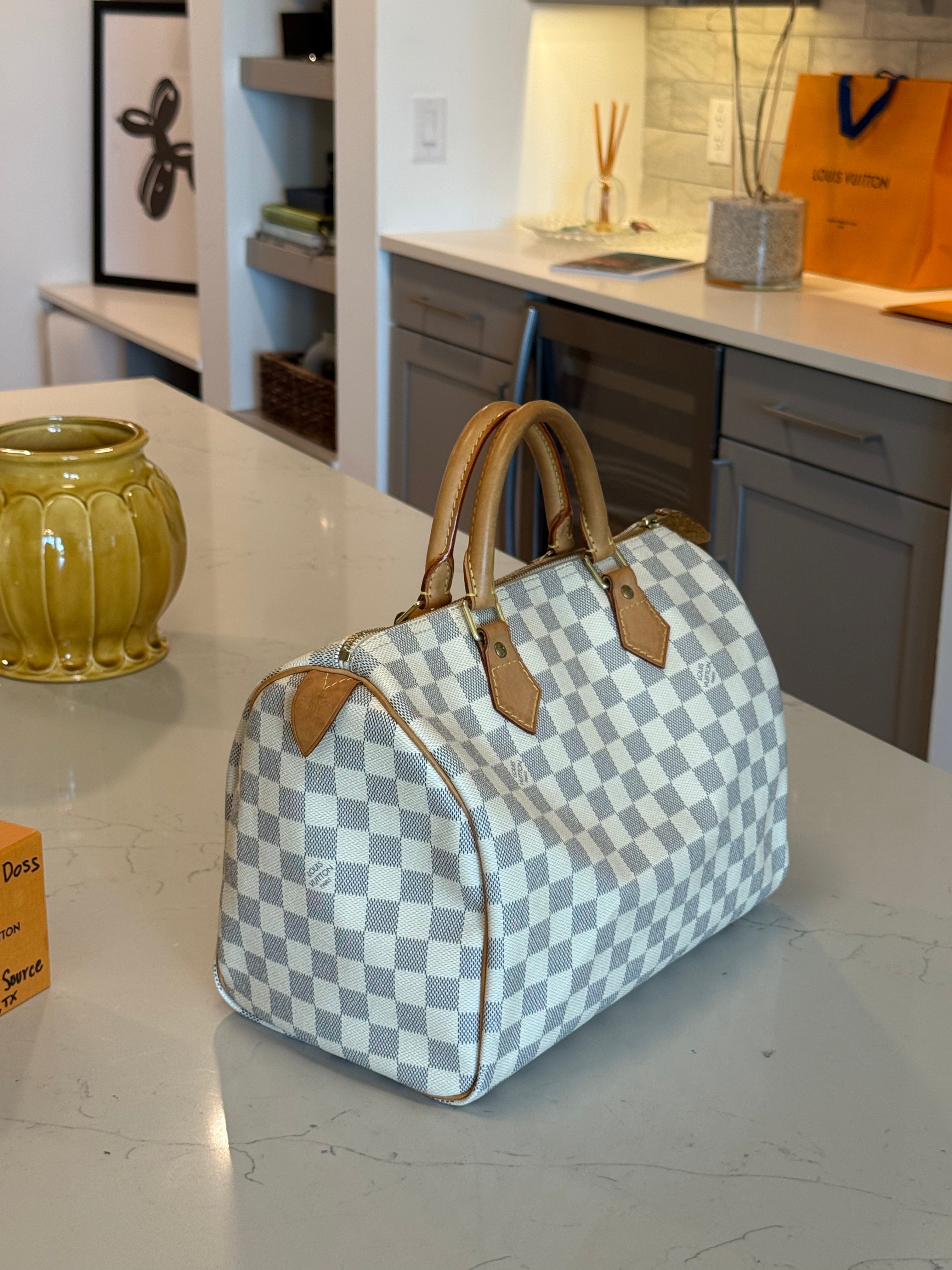 Louis Vuitton Speedy 30 Damier Azur