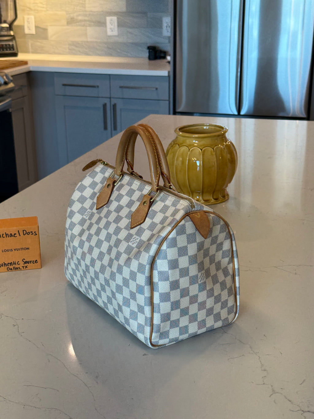 Louis Vuitton Speedy 30 Damier Azur