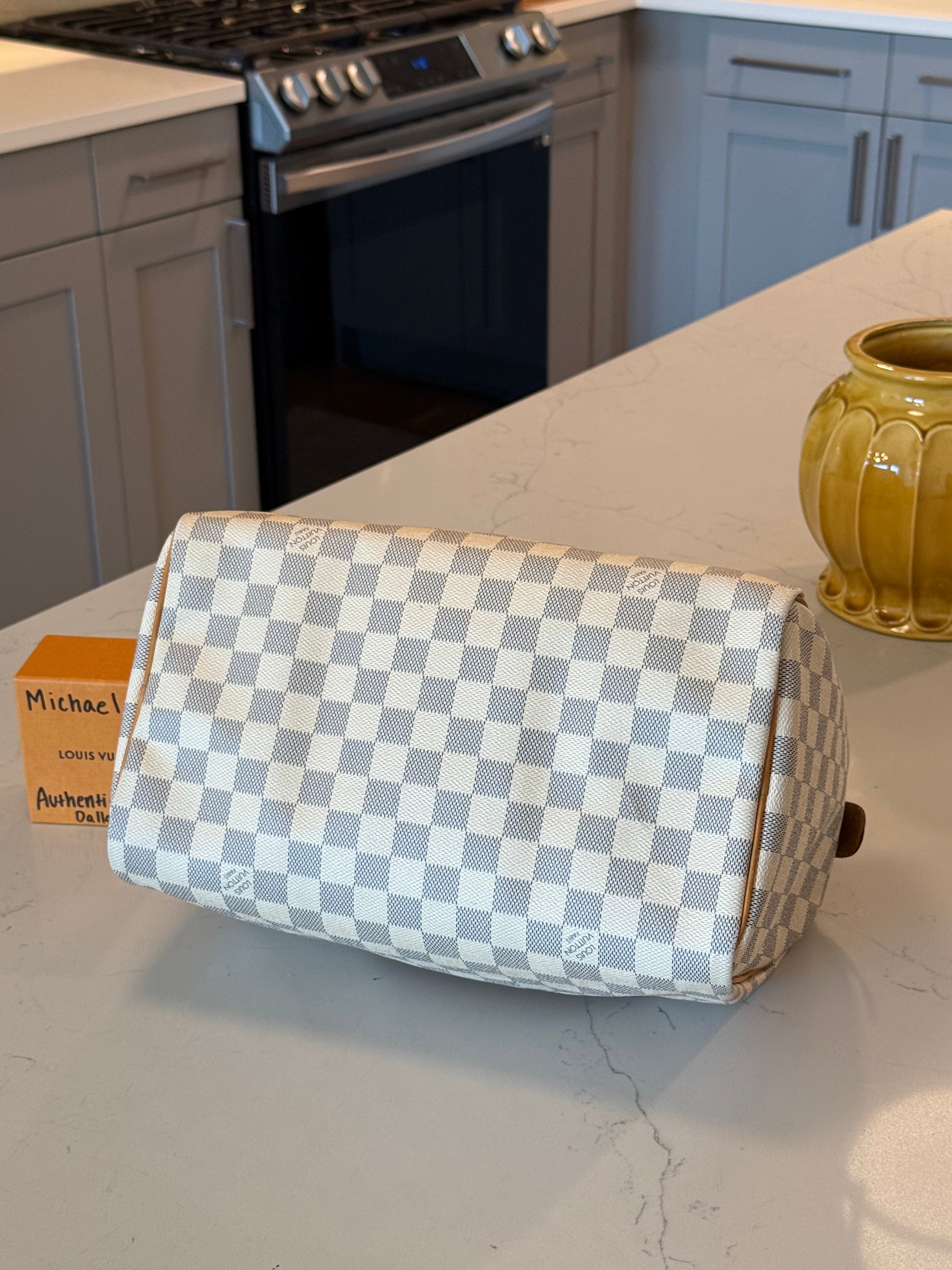Louis Vuitton Speedy 30 Damier Azur