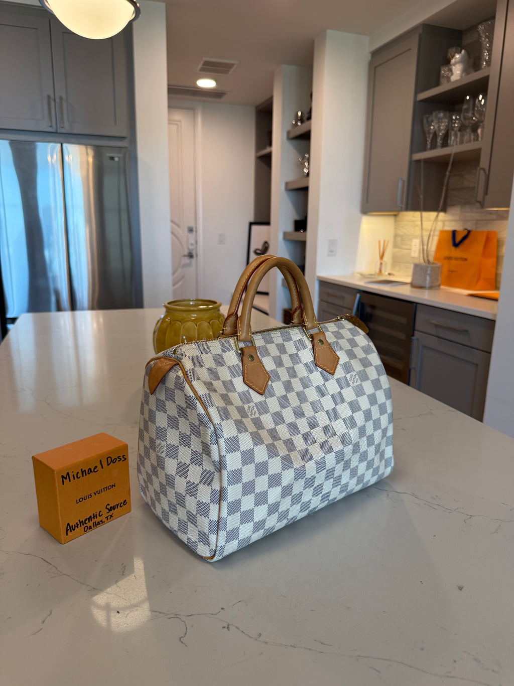 Louis Vuitton Speedy 30 Damier Azur