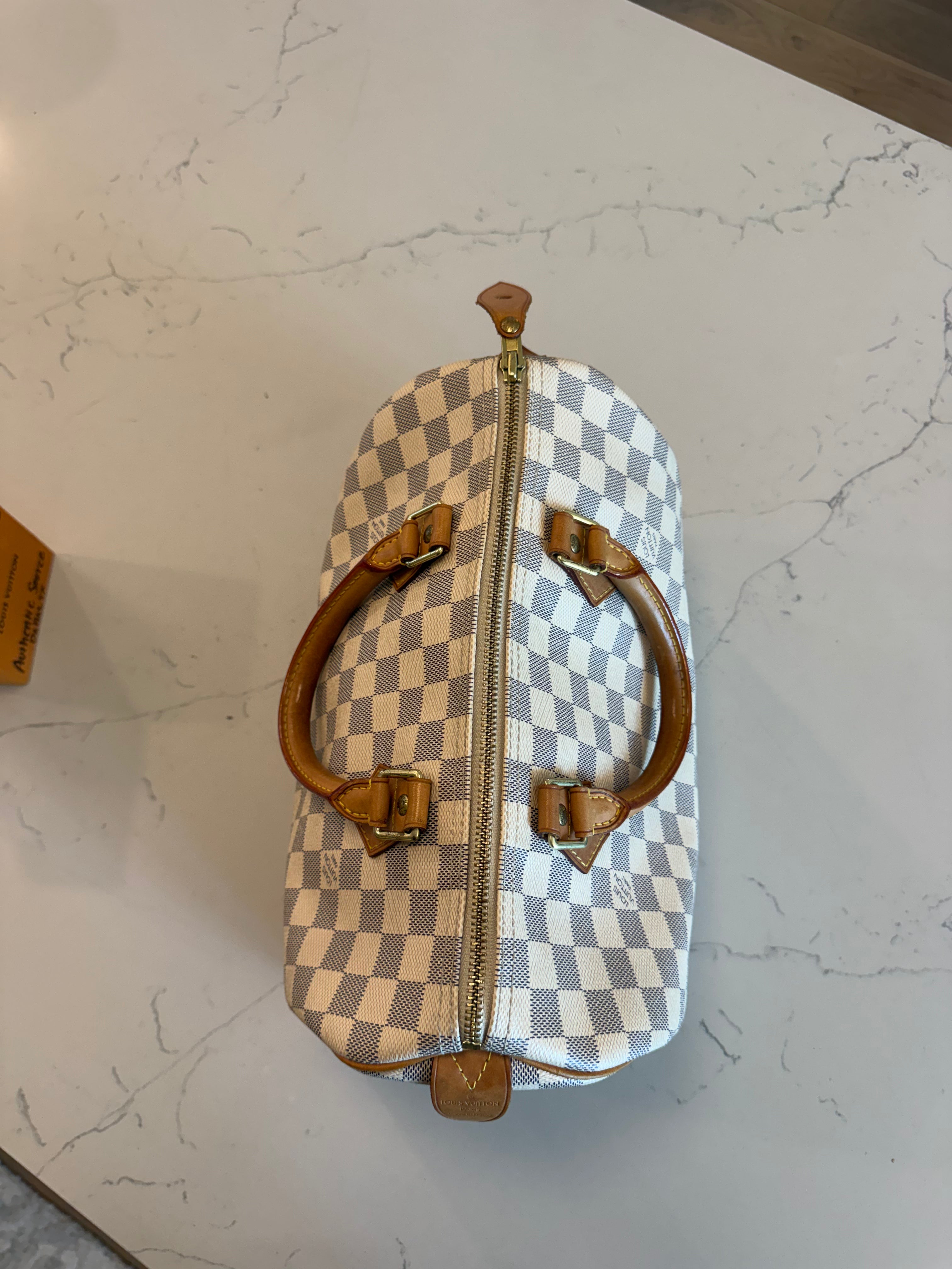 Louis Vuitton Speedy 30 Damier Azur