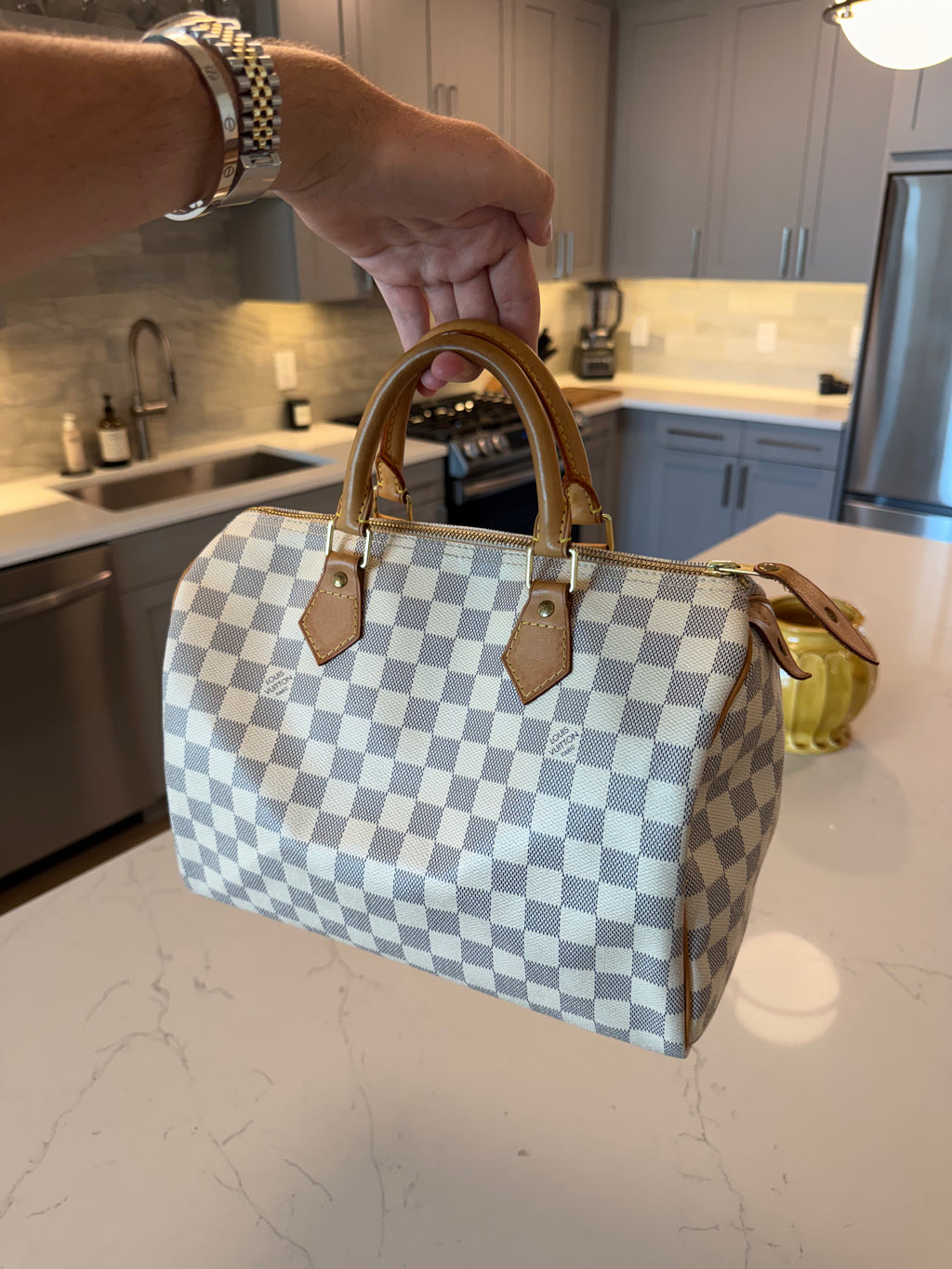 Louis Vuitton Speedy 30 Damier Azur
